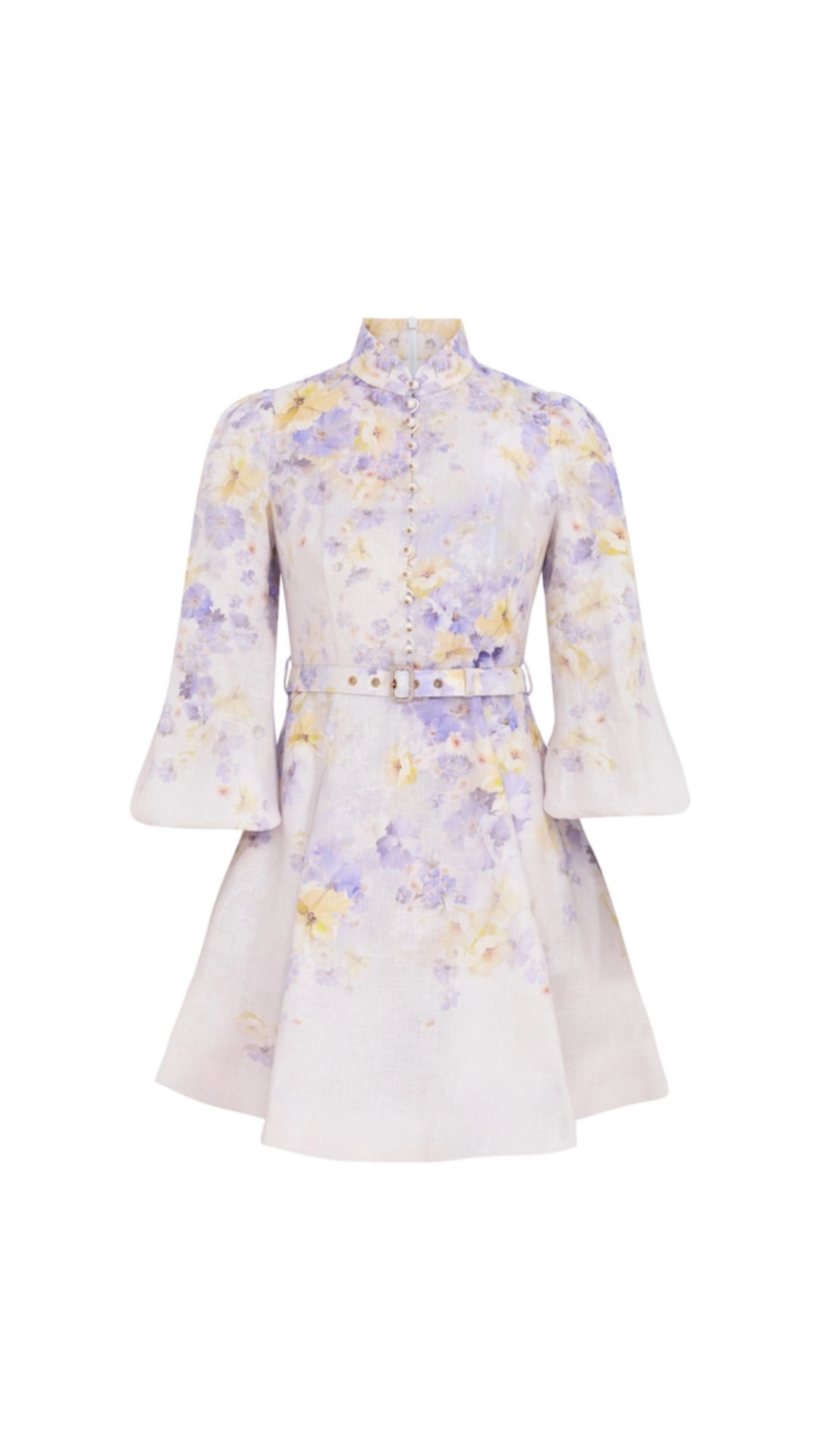 Zimmermann - Crush Buttoned Mini Dress