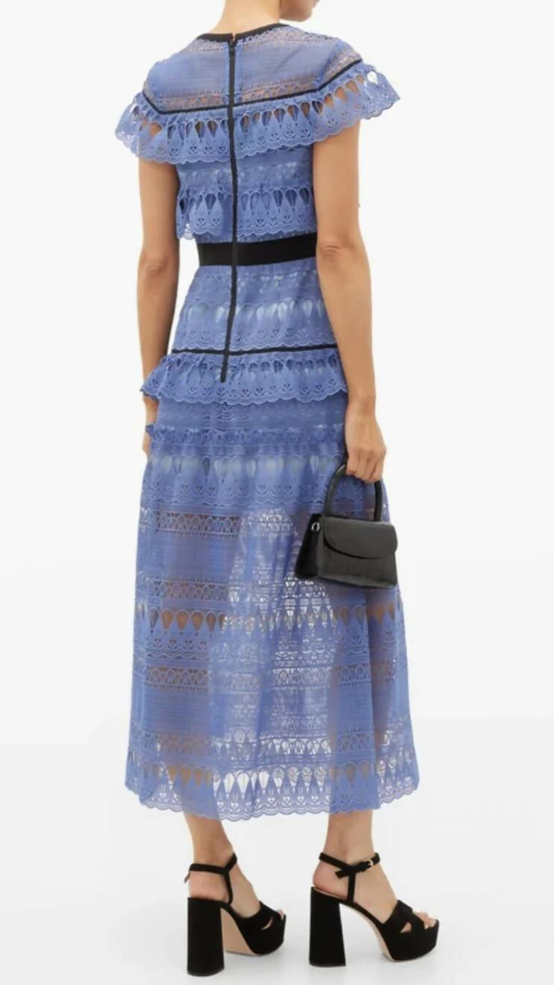 Self Portrait - Daphne Tiered Guipure-Lace Midi Dress