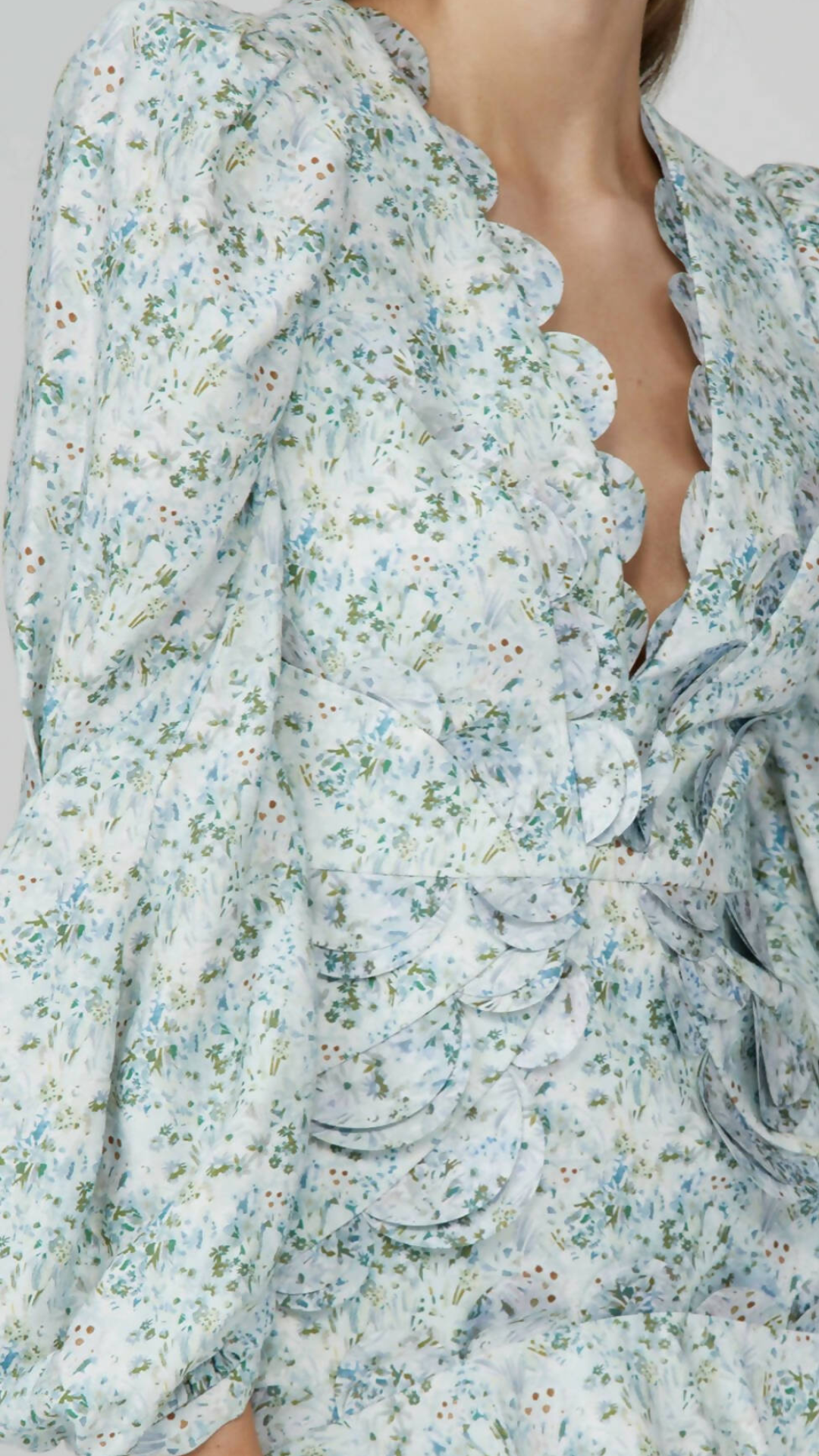 Acler - Dixon Dress -Blue Fields