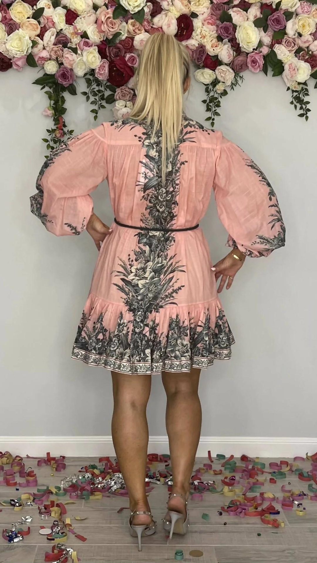Zimmermann - Moonshine Drop Waist Mini Dress