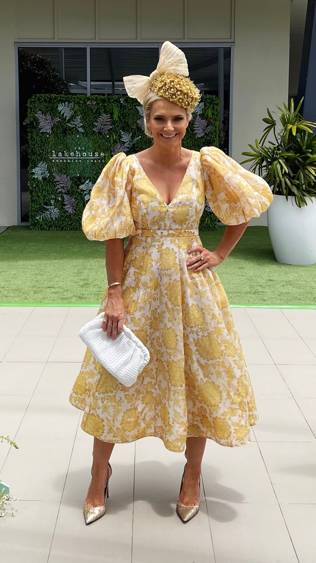 Zimmermann - Puff Sleeve Postcard Midi Dress