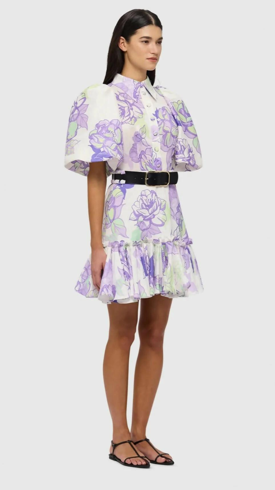 Leo Lin - Sophie Bishop Sleeve Mini Dress