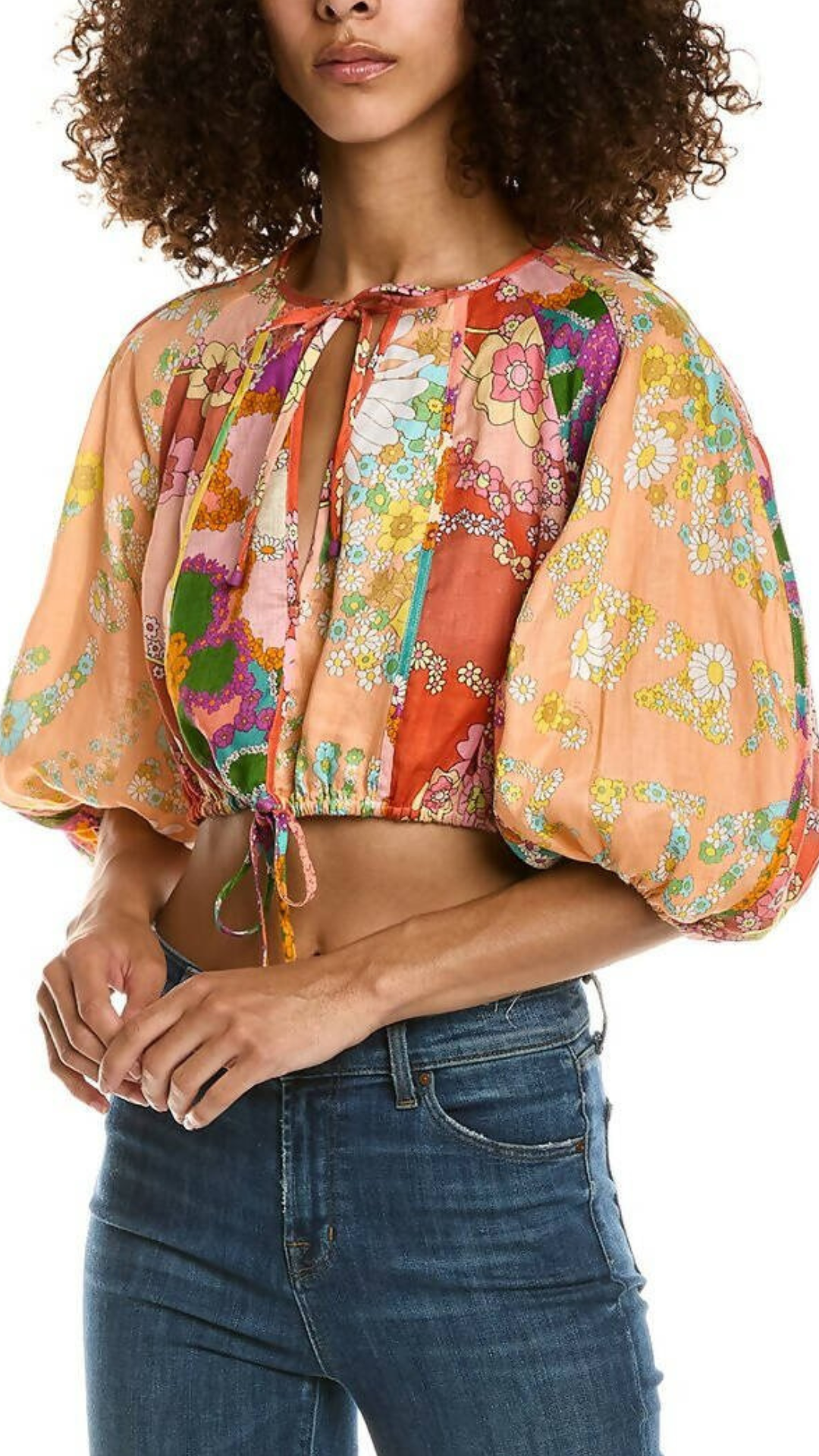 Zimmermann - Lola Panelled Crop & Skirt Set Floral-print Multicolor