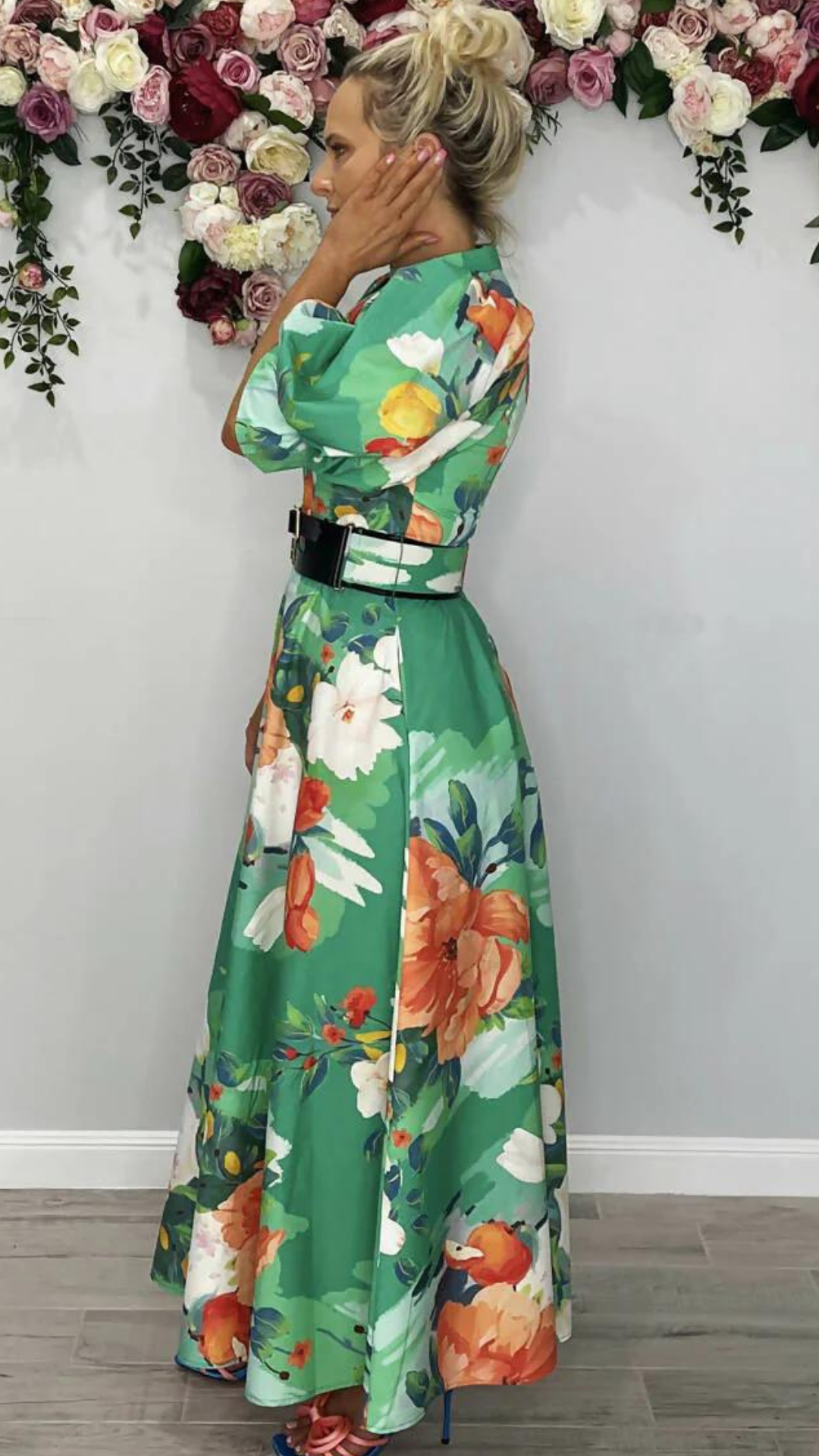 Leo Lin - Florescence Cotton Midi Dress