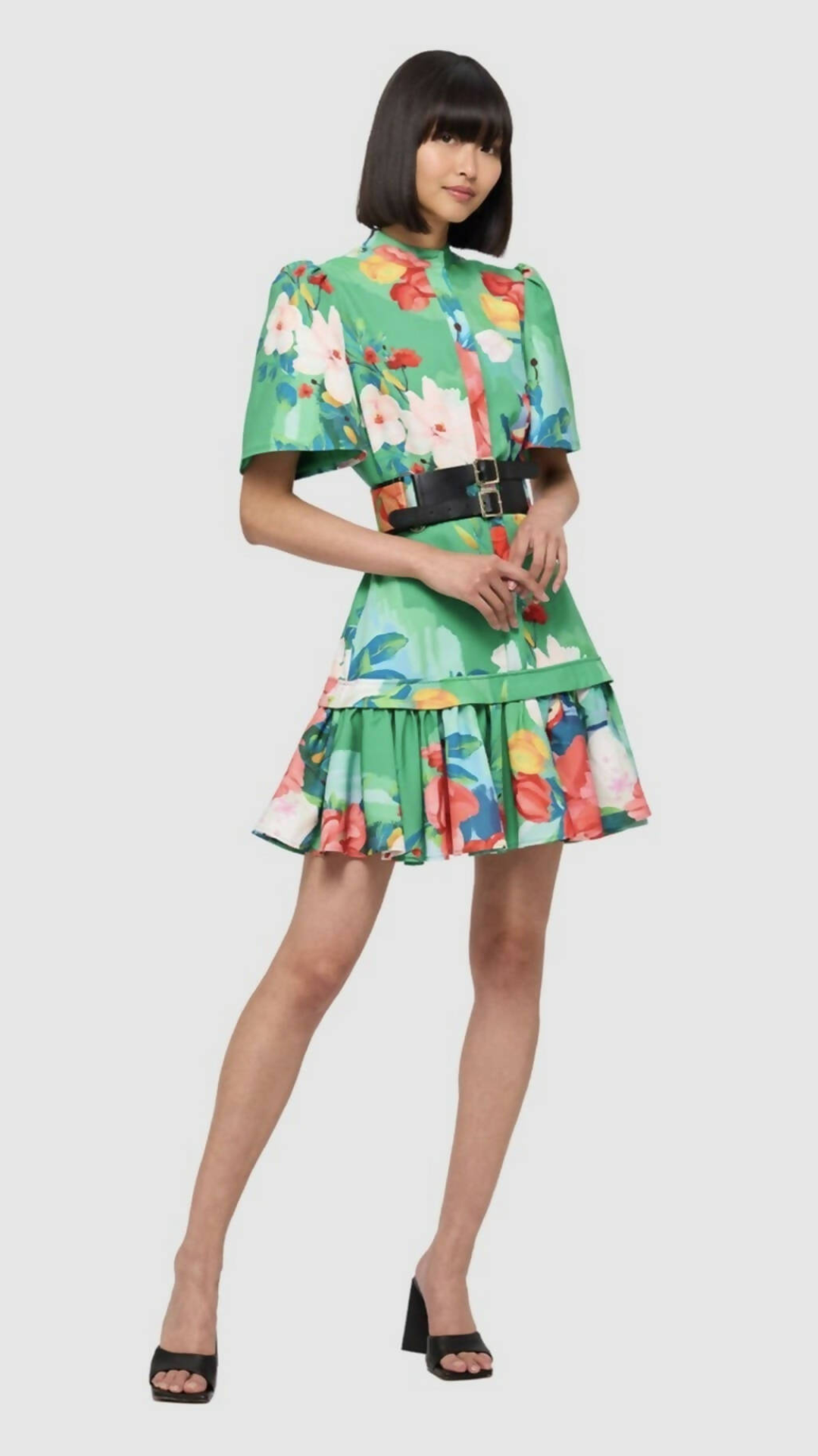 Leo Lin - Florescence Shirt Mini Dress