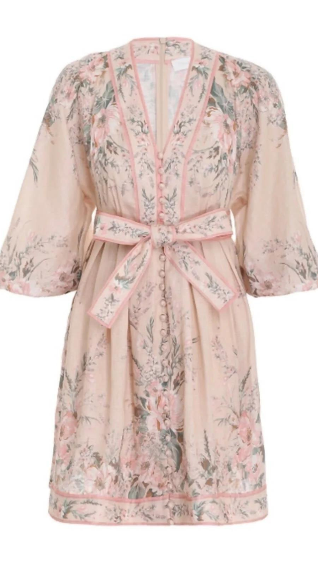 Zimmermann - Moonshine Plunge Mini Dress