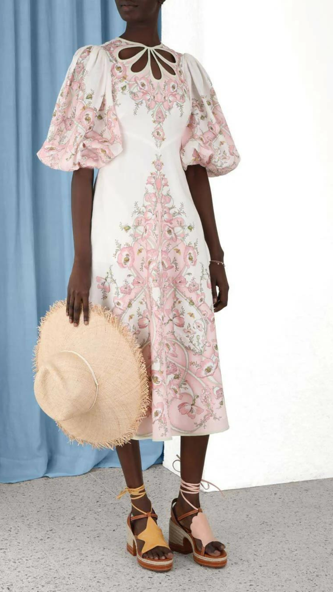 Zimermann - Jeannie Keyhole Midi Dress