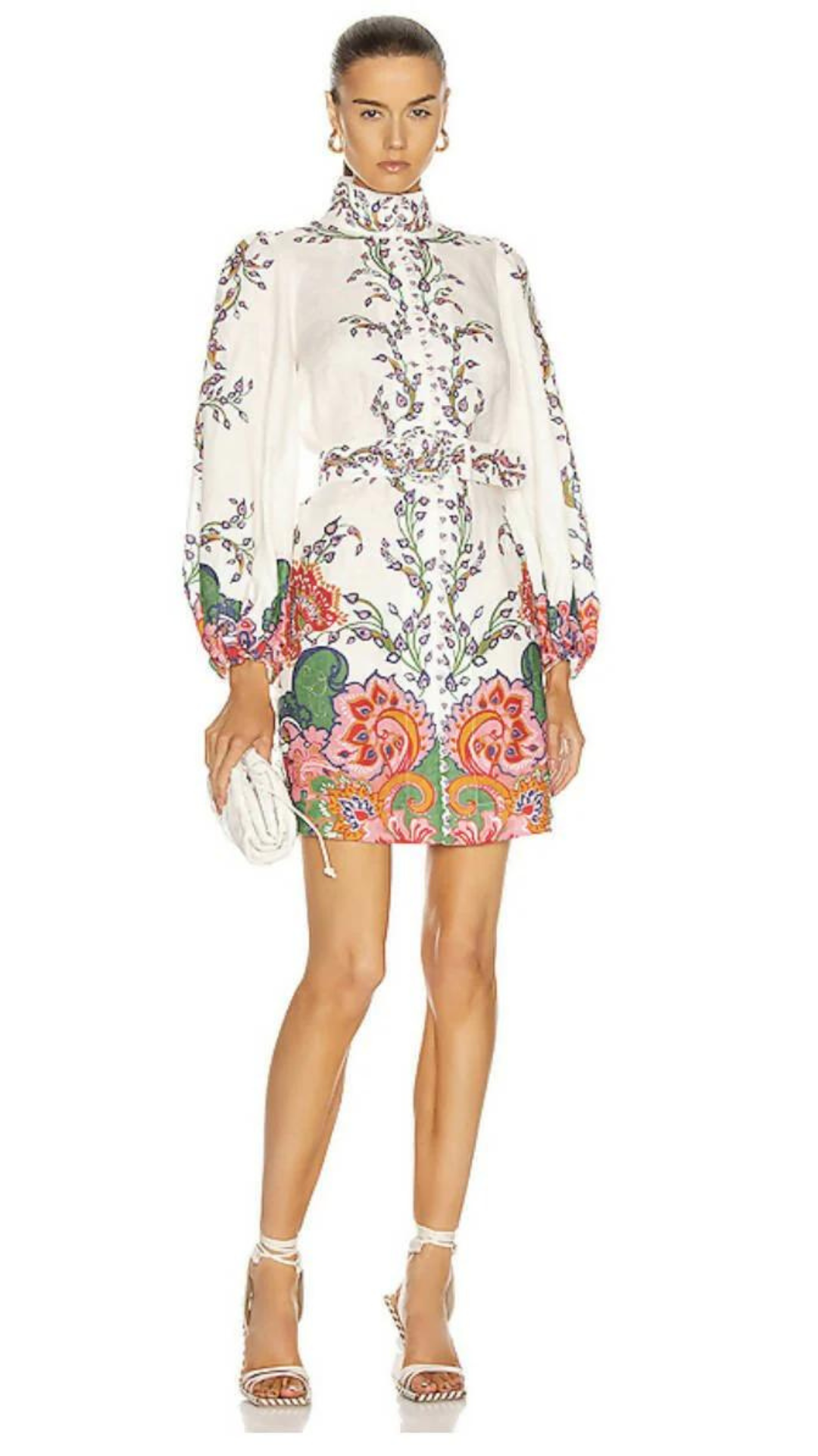 Zimmermann - Lovestruck Buttoned Tunic Mini Dress - Natural Paisley Outfit Of the Day Zimmermann - Lovestruck Buttoned Tunic Mini Dress - Natural Paisley Outfit Of the Day