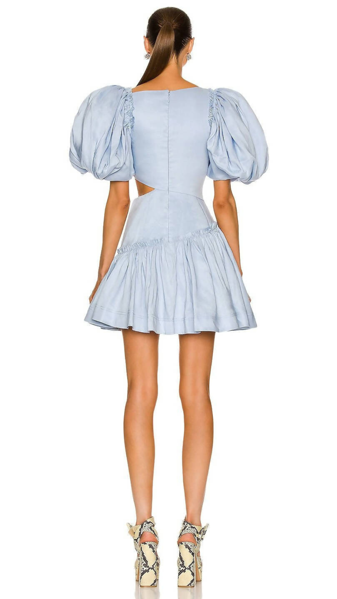 Aje - Chateau Mini Dress - Blue