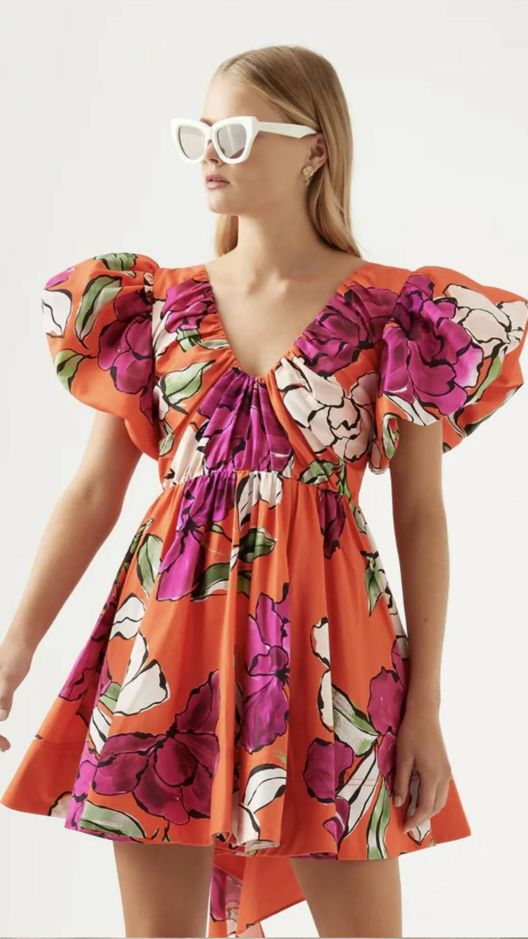 Aje - Gretta Bow Back Mini Dress