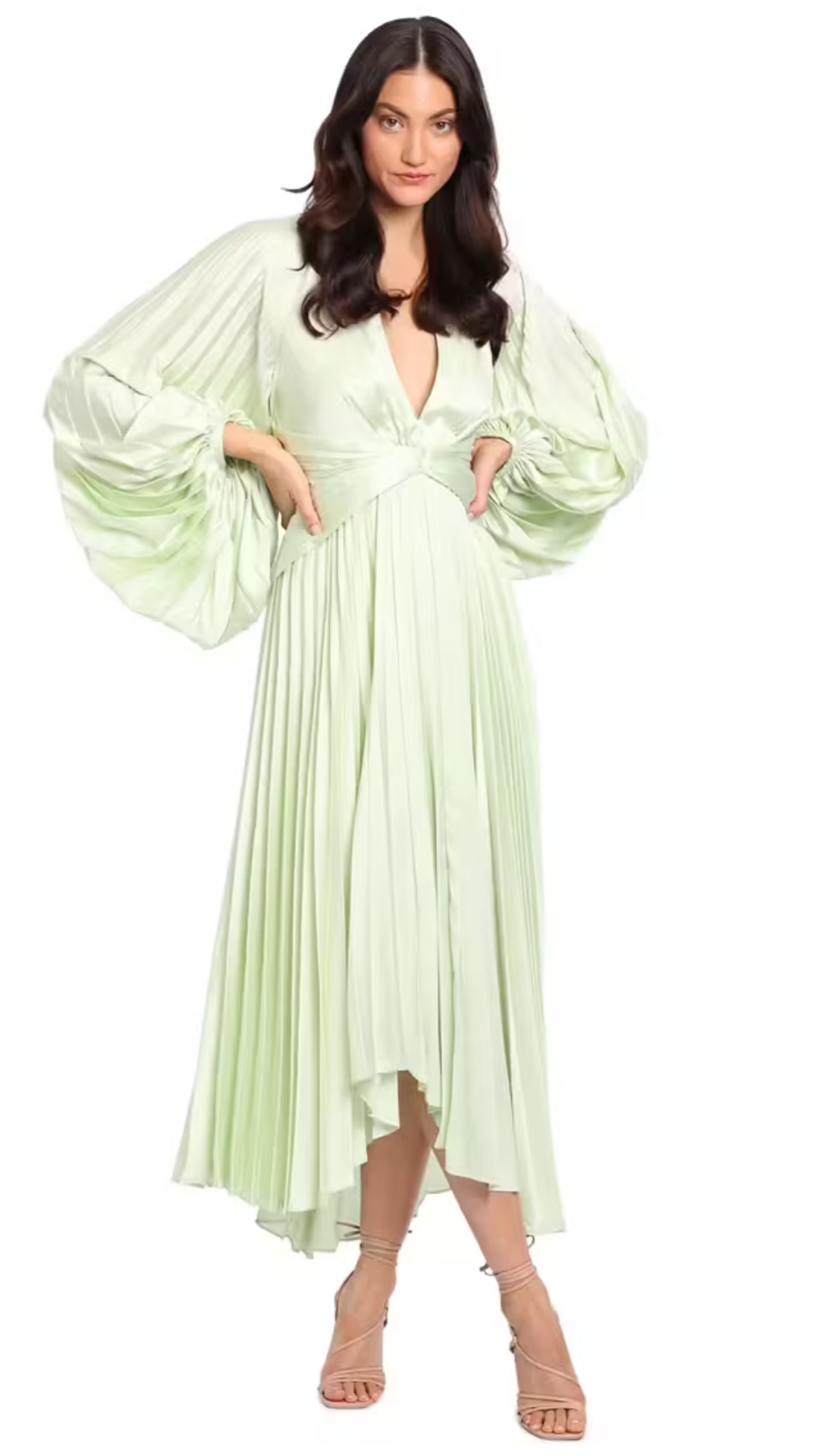 Acler - Palms Midi Dress - Iced Mint