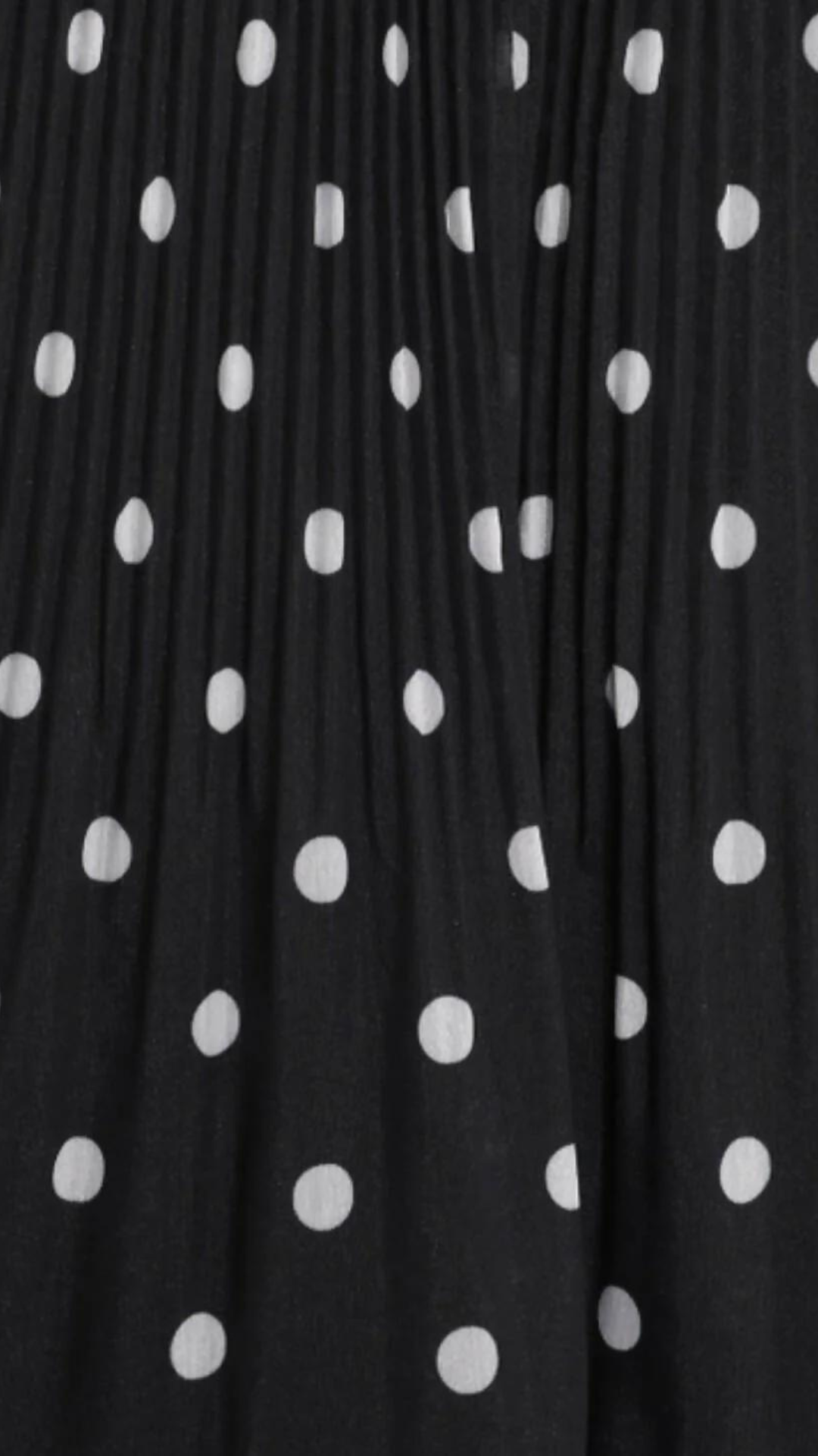 Zimmermann - Pleated Long Sleeve Mini - Black w/ Pearl Dot