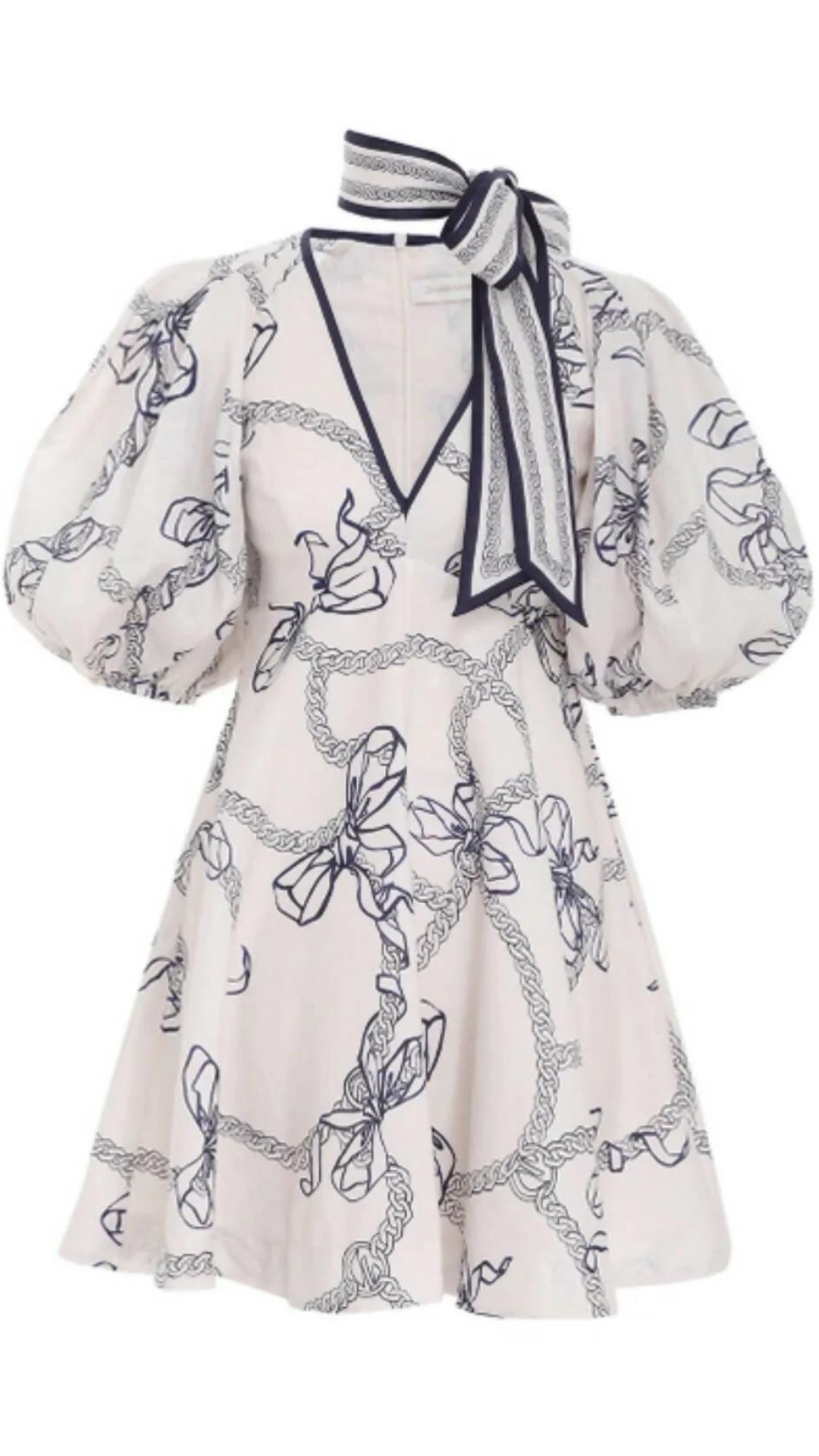 Zimmermann - Day Mini Dress - Navy Bows