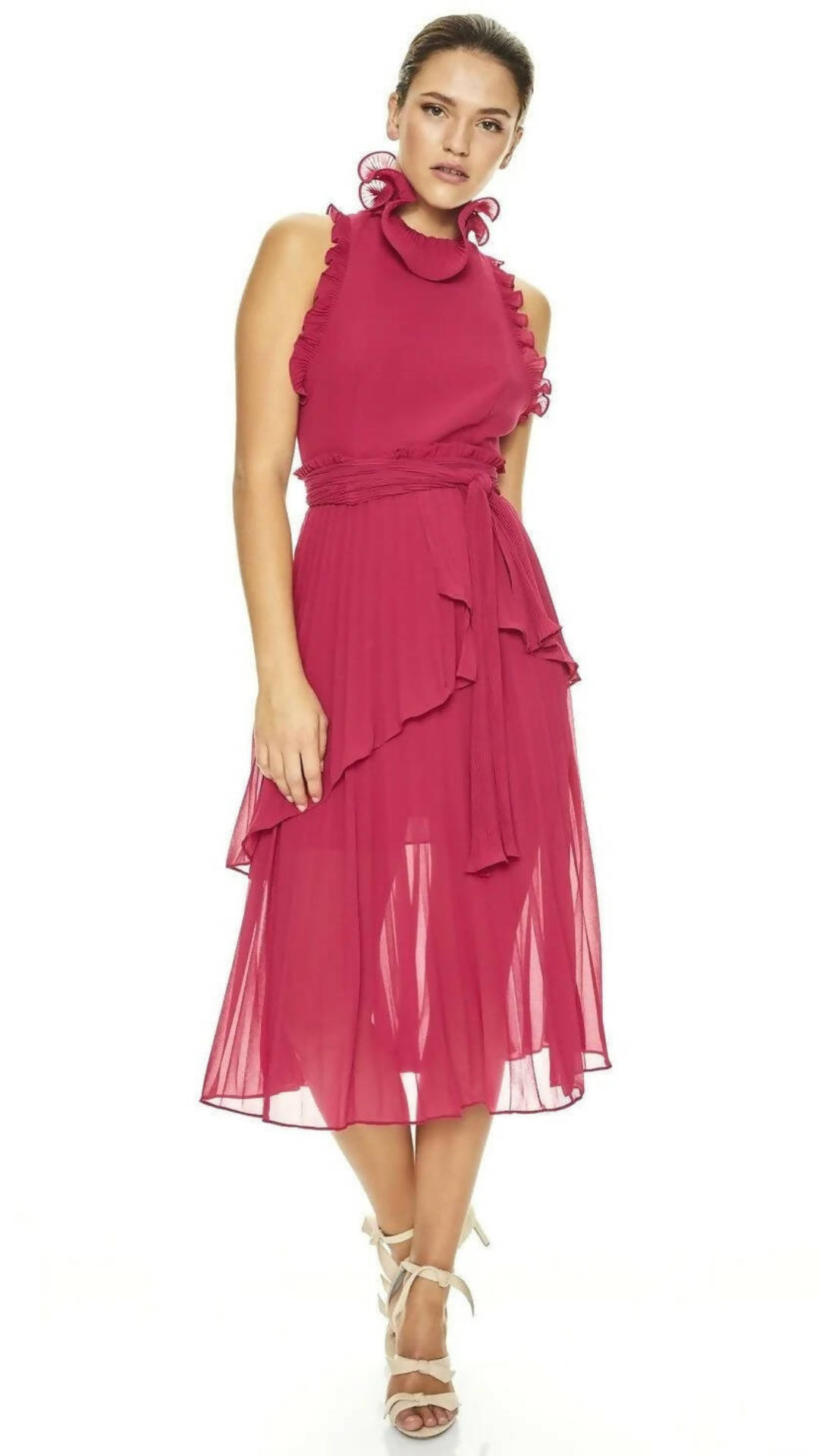 Talulah - Jodi Midi Dress - Raspberry