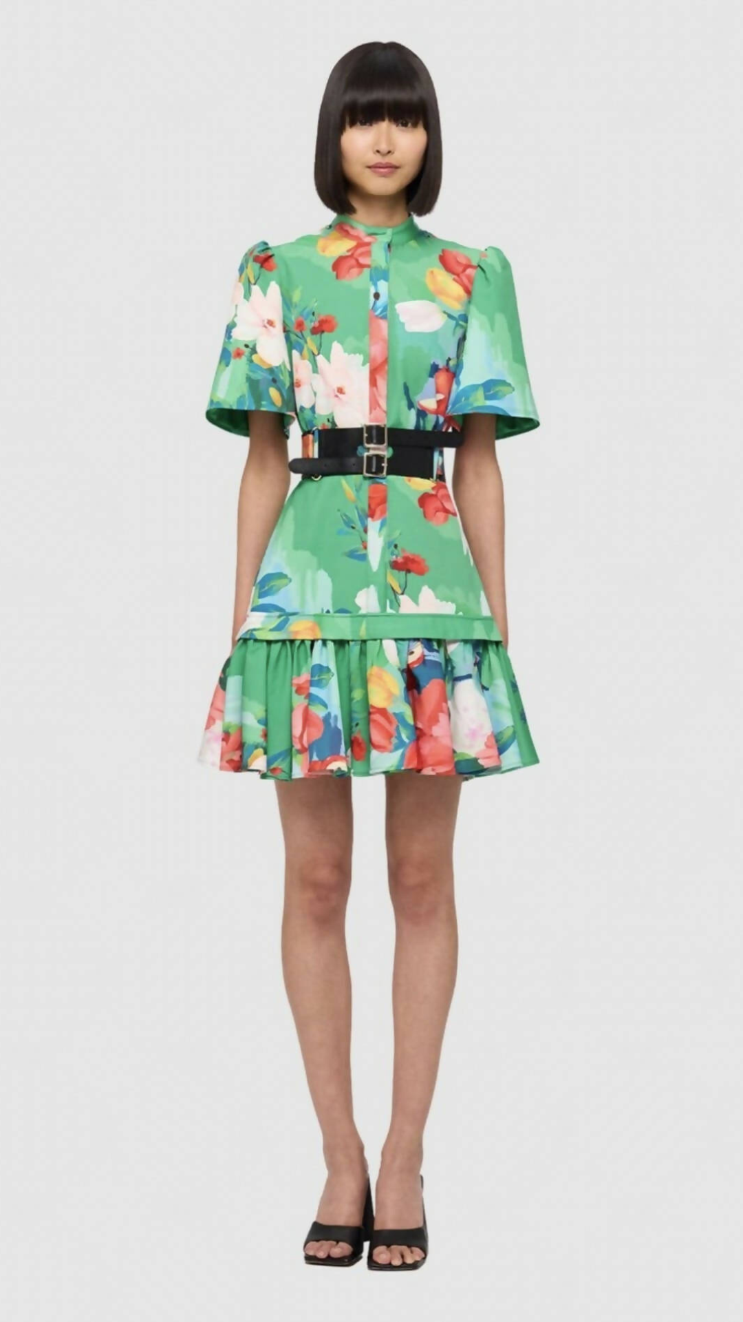 Leo Lin - Florescence Shirt Mini Dress