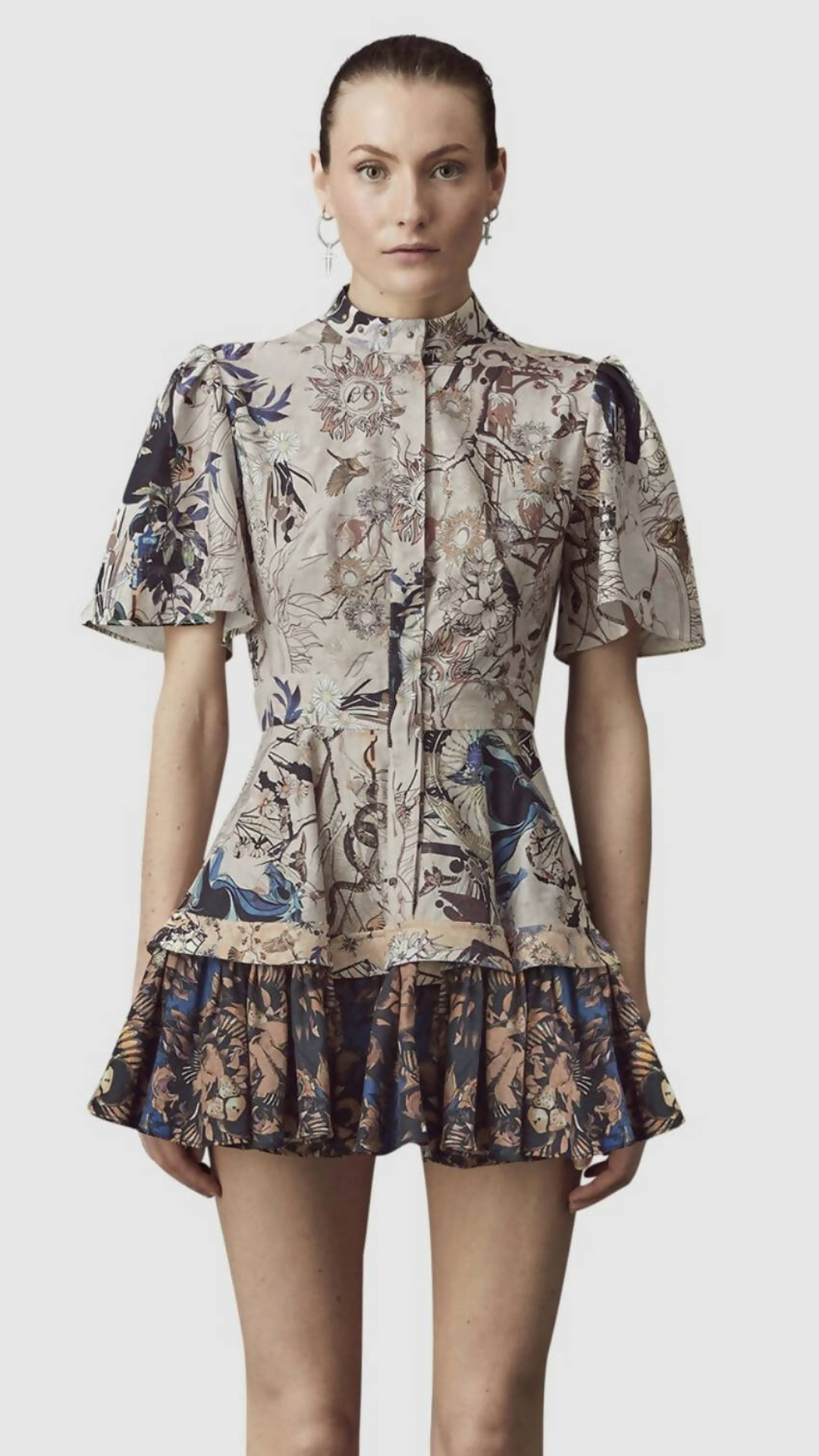 Leo Lin - The Lover Cotton Linen Mini Dress - Beige