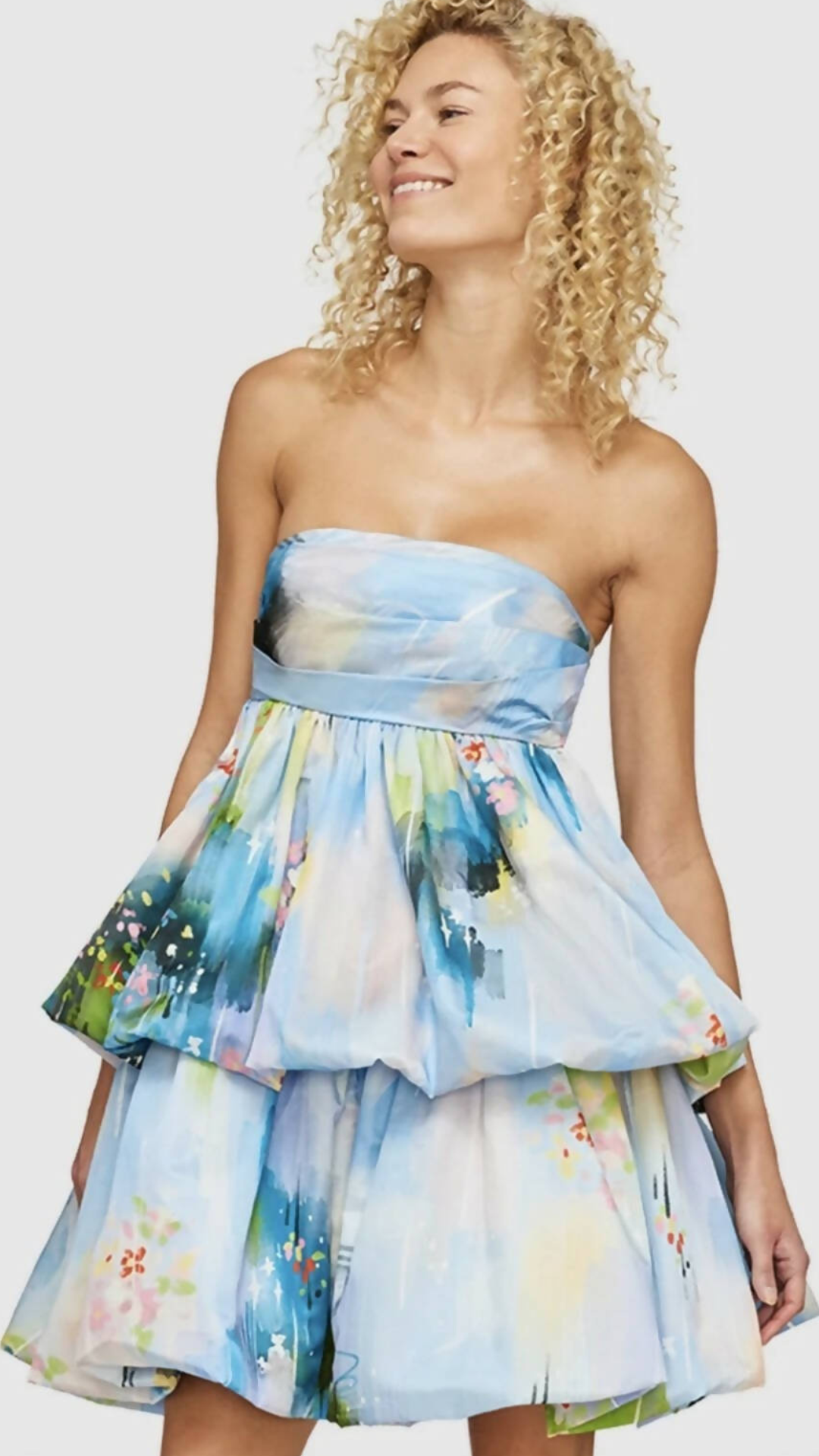 Leo Lin - Daphne Strapless Bubble Dress