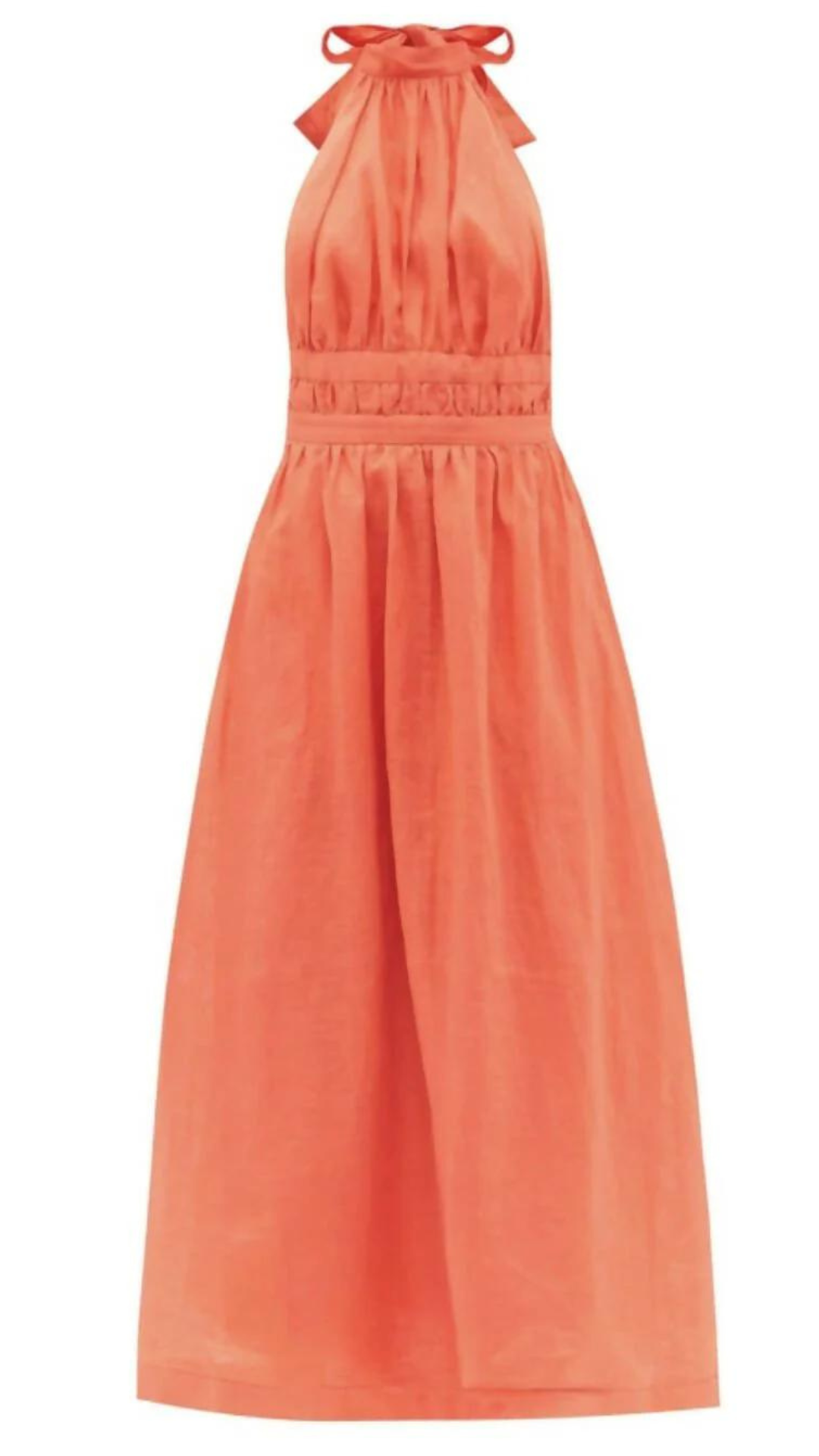 Zimmermann - Shelly Halter Bow Midi Dress