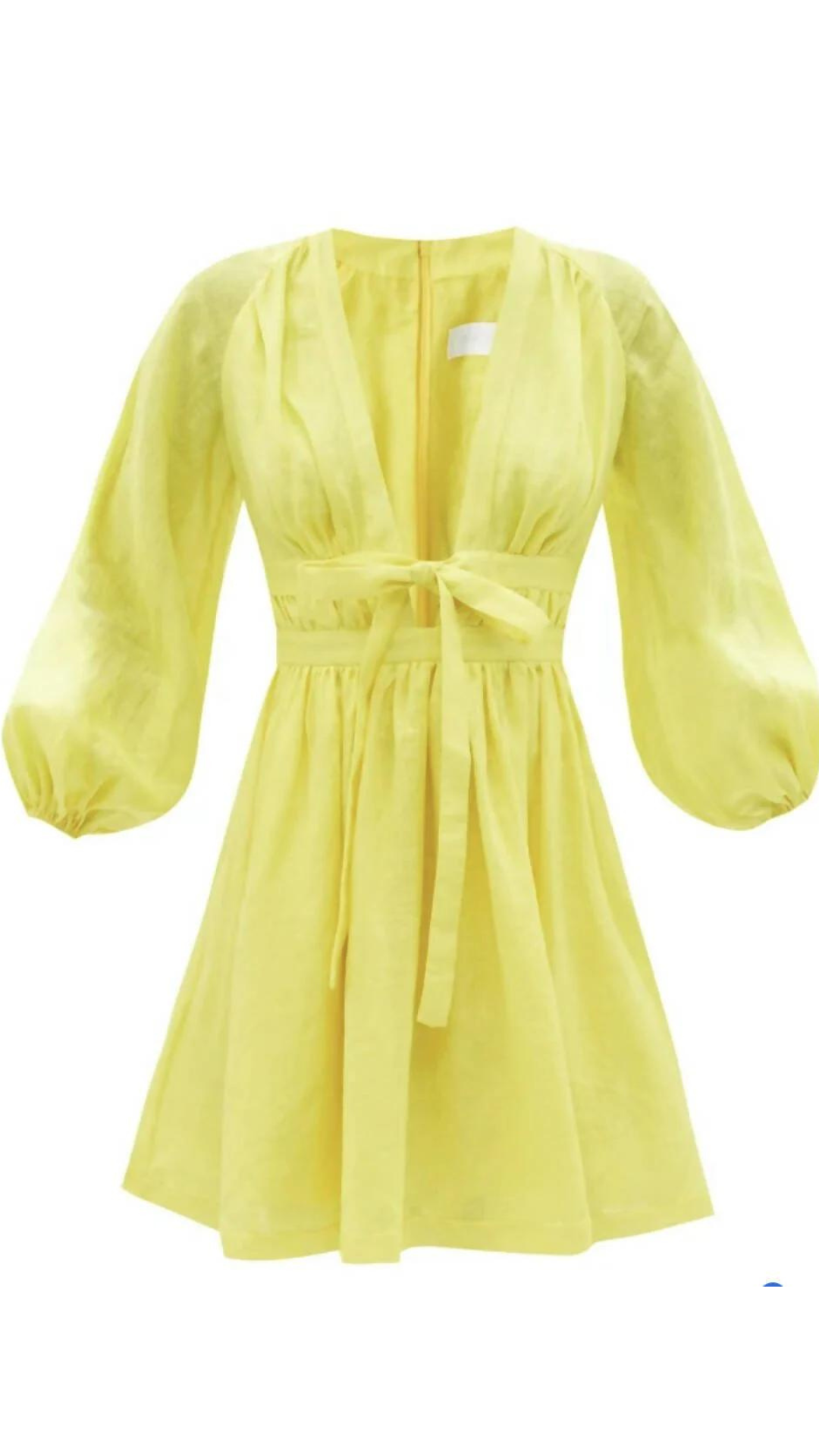 Zimmermann - Shelly Plunge Bow Mini Dress