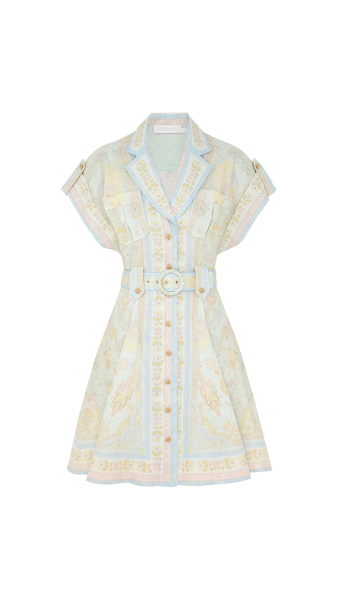 Zimmermann - Acacia Mini Shirt Dress