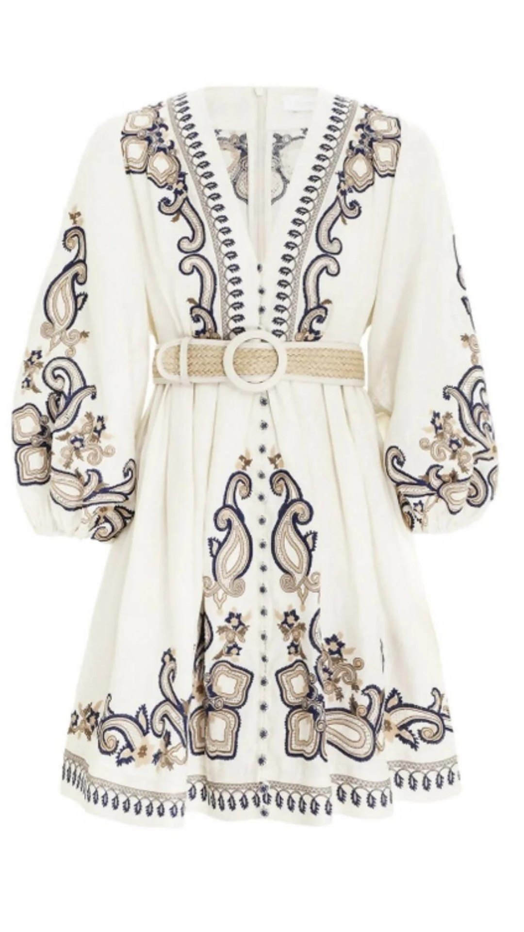 Zimmermann - Aliane Paisley Short Dress