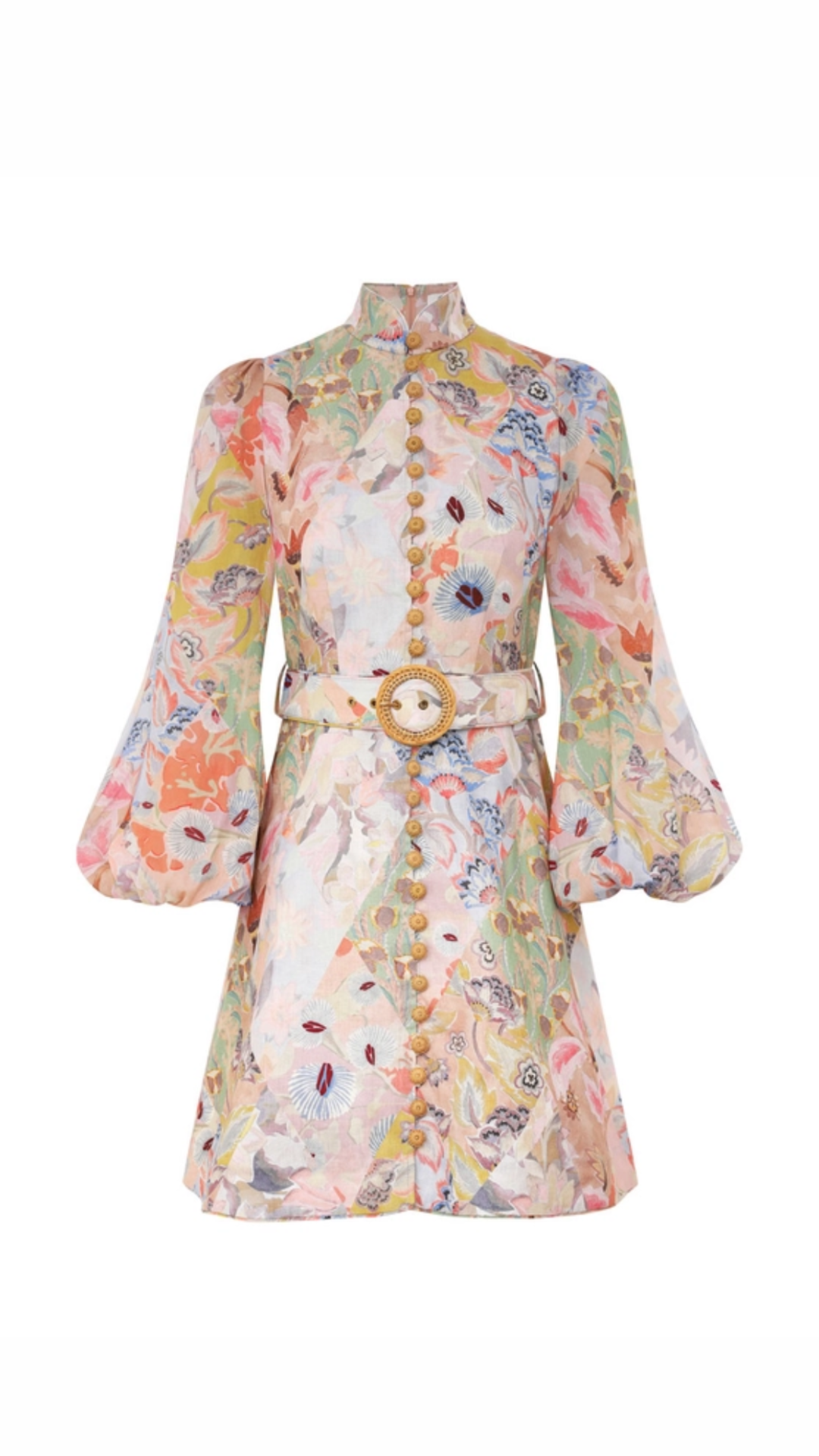 Zimmermann - Illustration Belted Mini dress