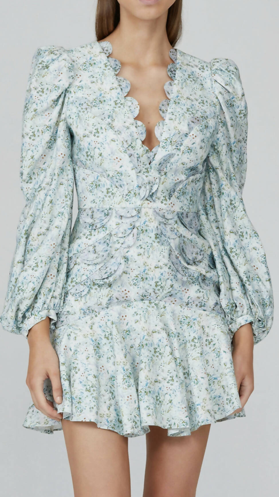 Acler - Dixon Dress -Blue Fields