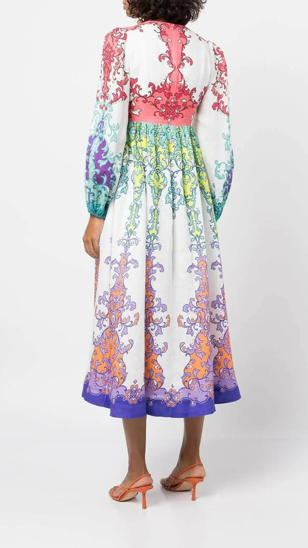 Zimmermann - Nina Plunge Midi Dress