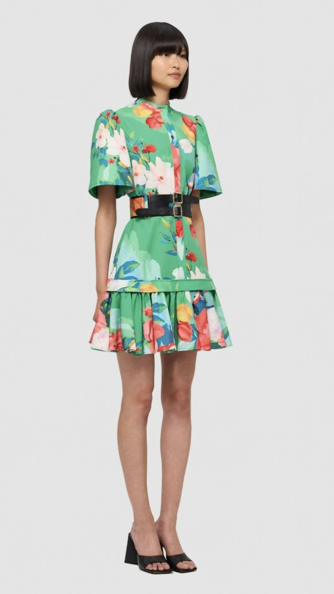 Leo Lin - Florescence Shirt Mini Dress