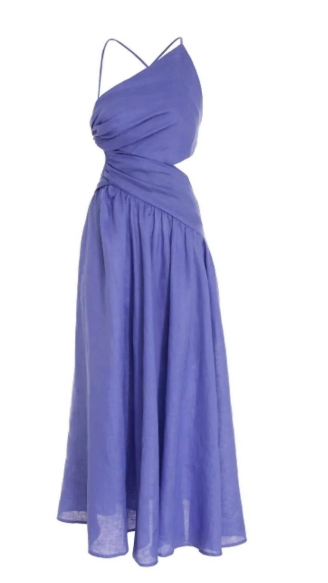 Zimmermann - Asymmetric Midi Dress - Electric Blue