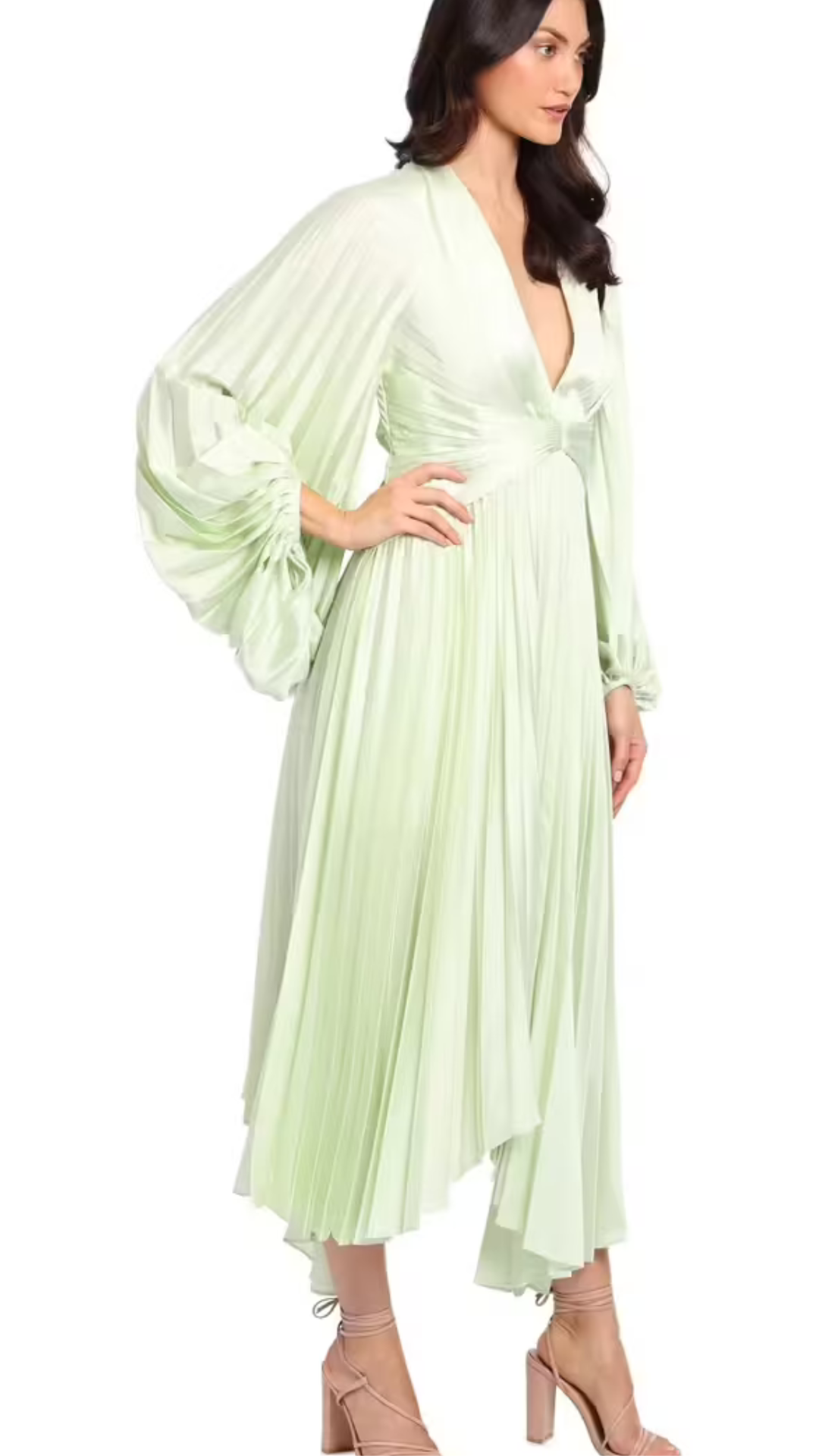 Acler - Palms Midi Dress - Iced Mint
