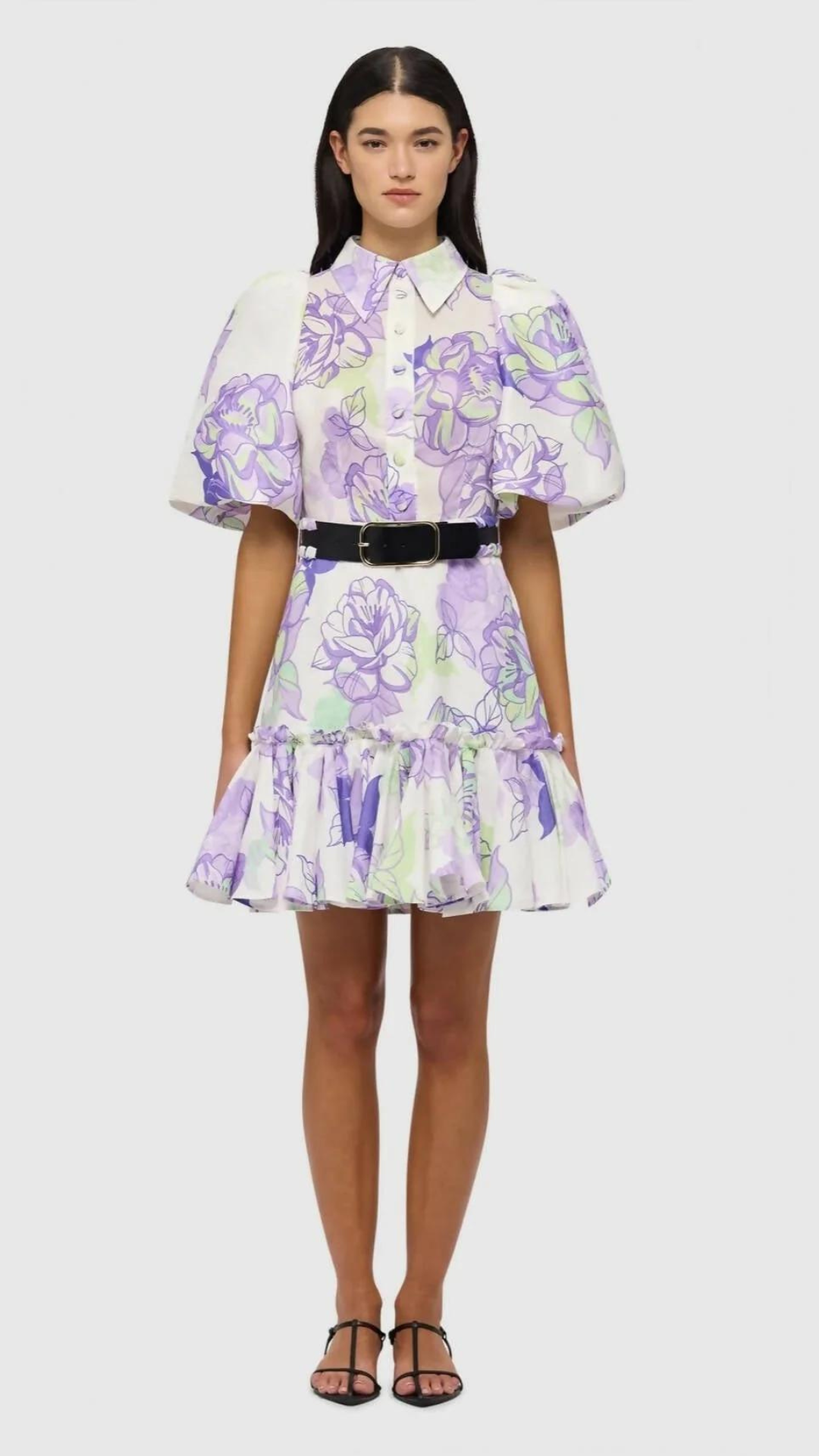 Leo Lin - Sophie Bishop Sleeve Mini Dress