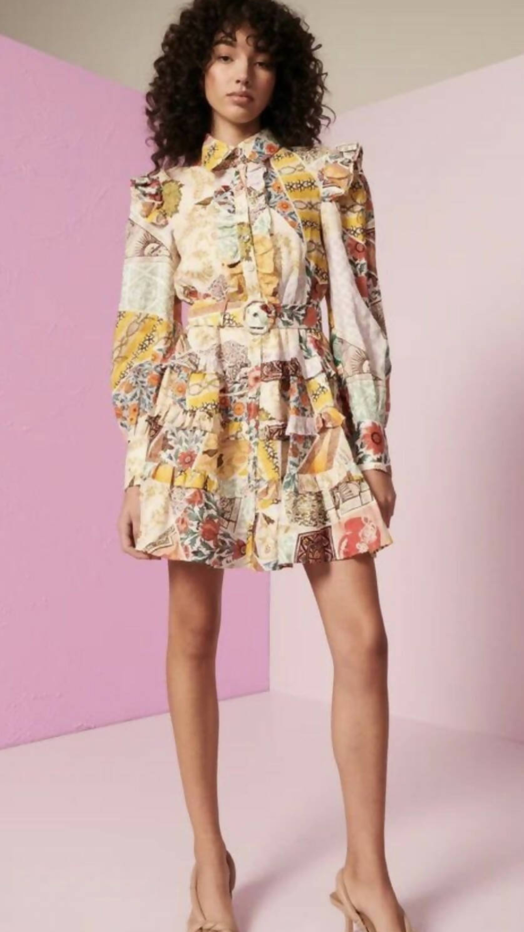 Kate Ford - Zellije Frilled Layered Mini Dress