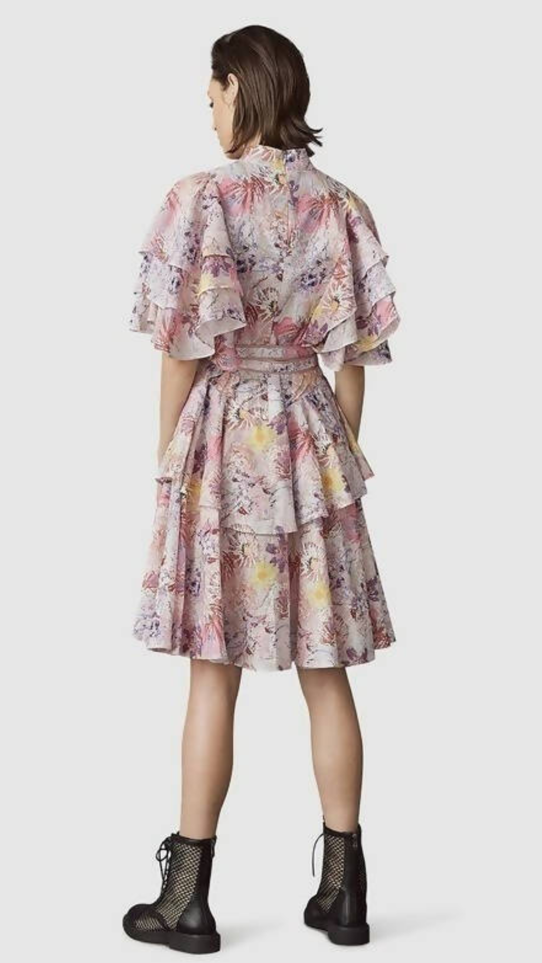 Leo Lin - Euphoria Cotton Linen Ruffled Mini Dress