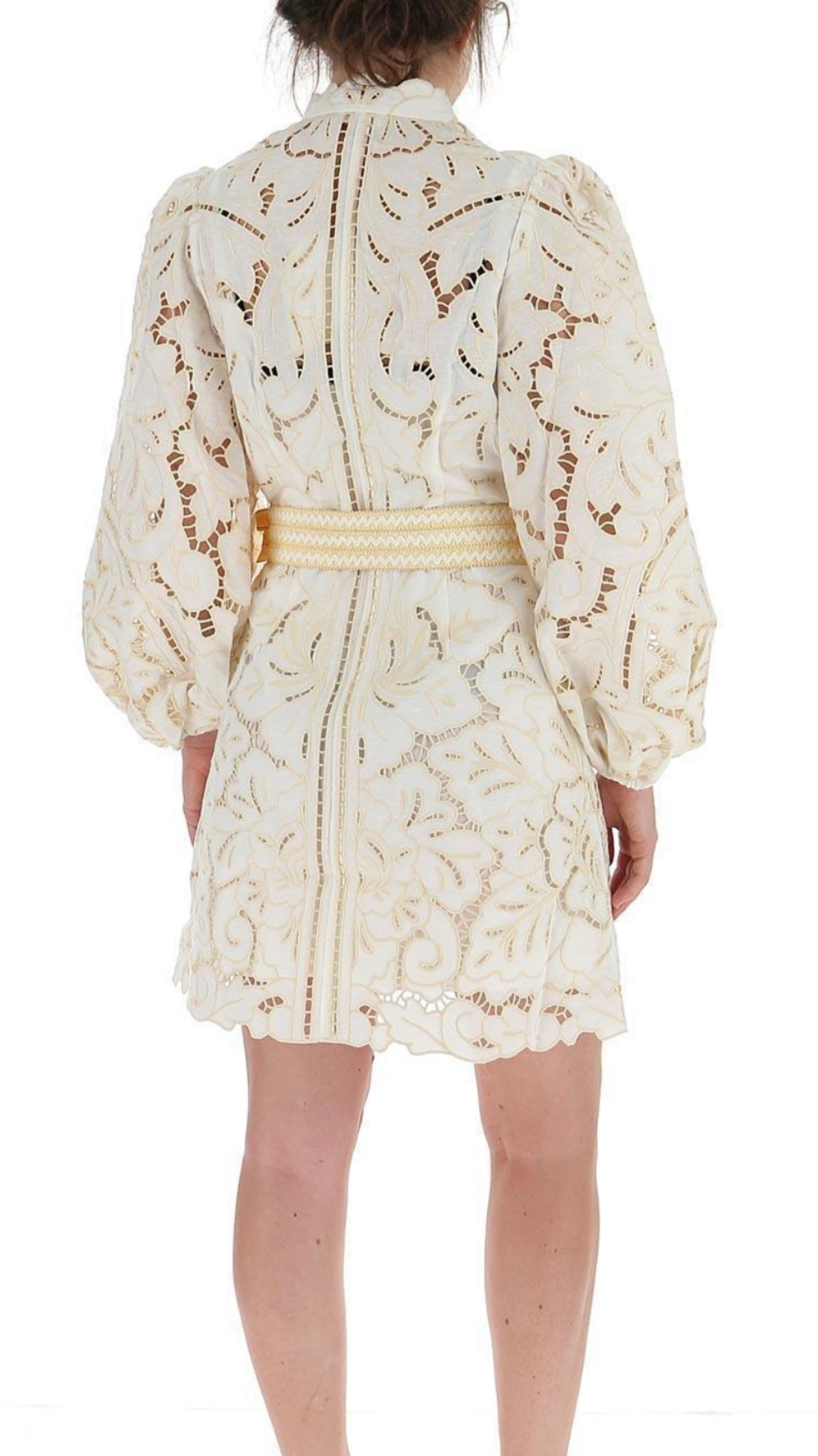 Zimmermann - Empire Borderie Short Dress
