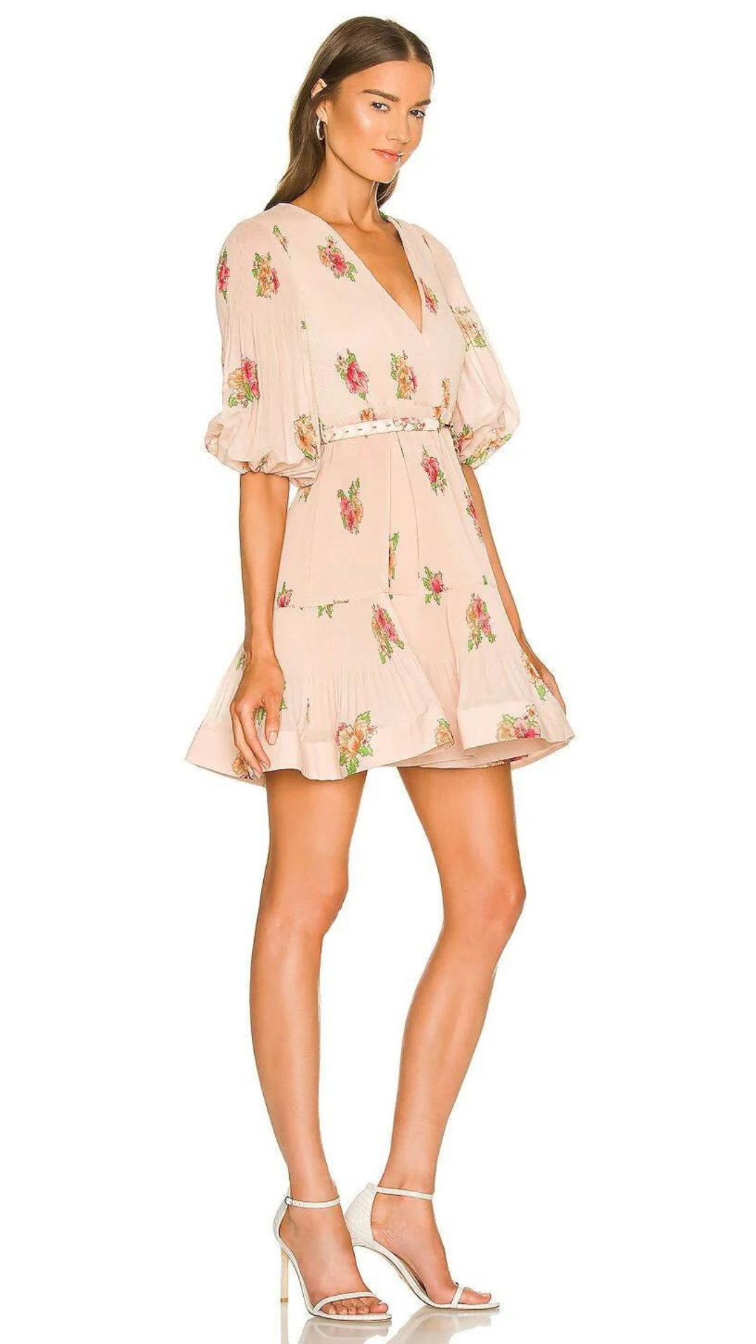 Zimmermann - Pleated Mini Dress - Blush Floral
