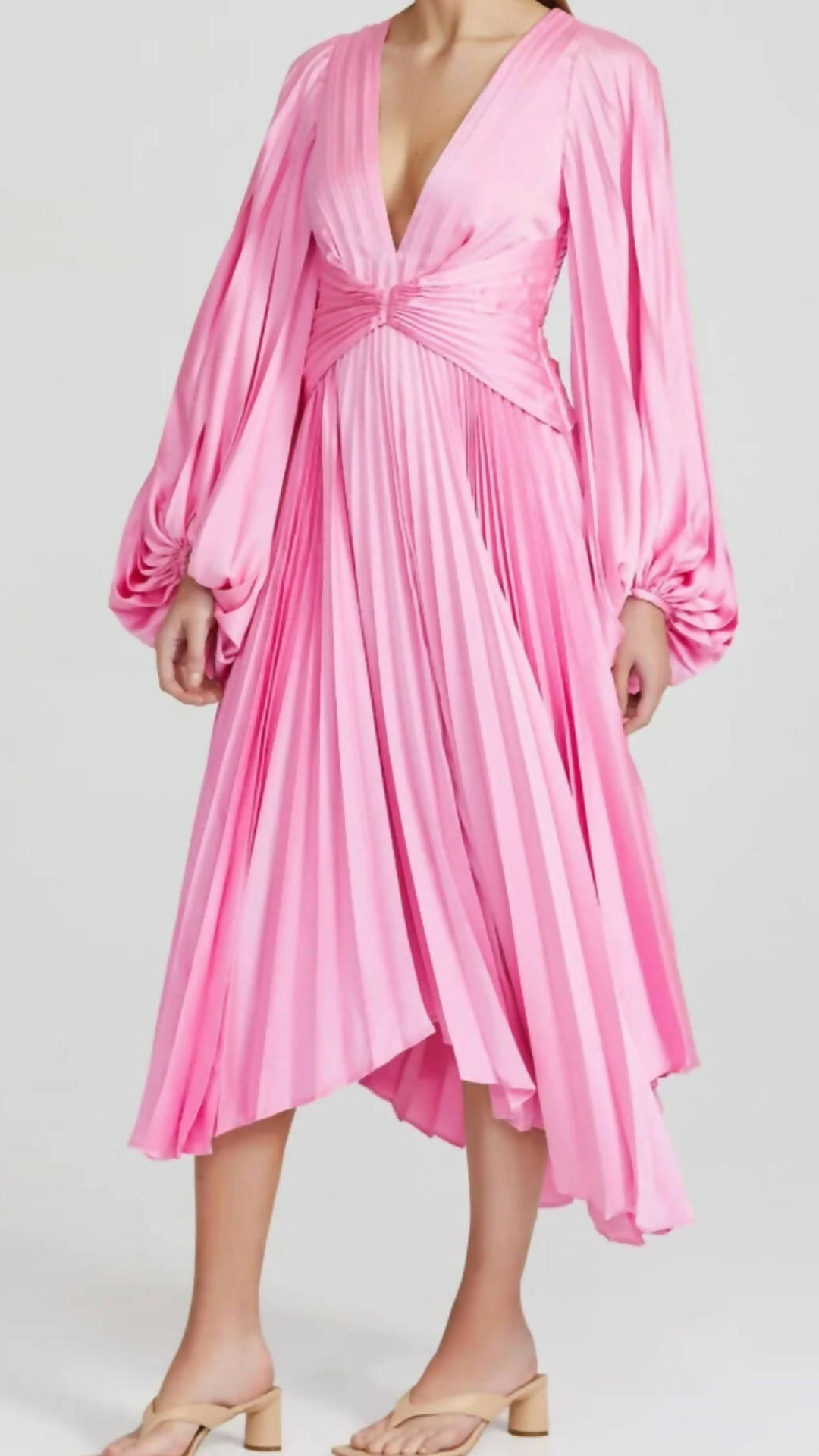 Acler - Palms Midi Dress - Pop Pink