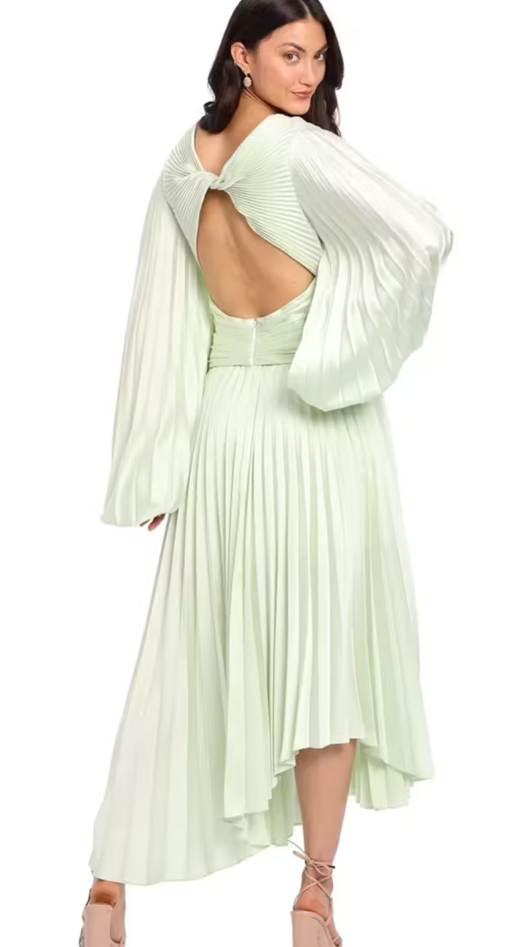 Acler - Palms Midi Dress - Iced Mint