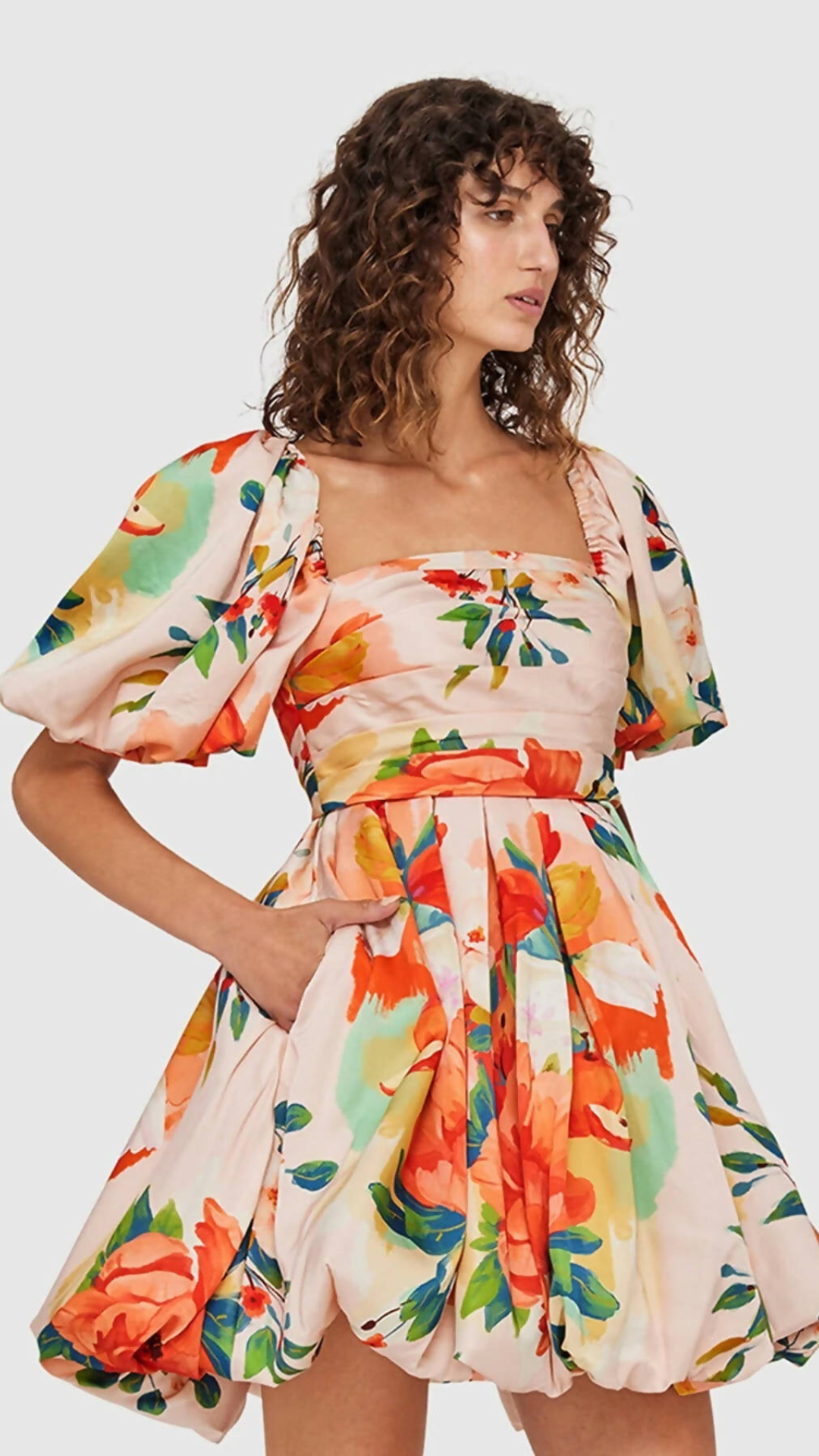 Leo Lin - Florescence Bubble Mini Dress