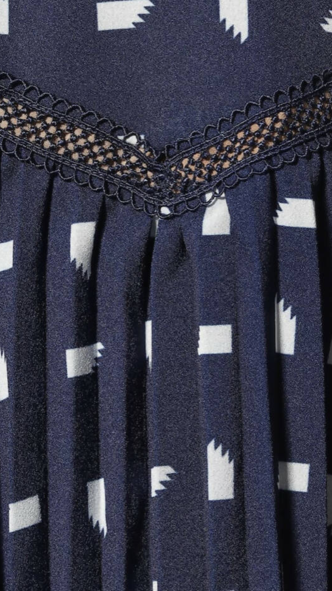Self Portrait - Off-Shoulder Printed Crepe Dress - Navy