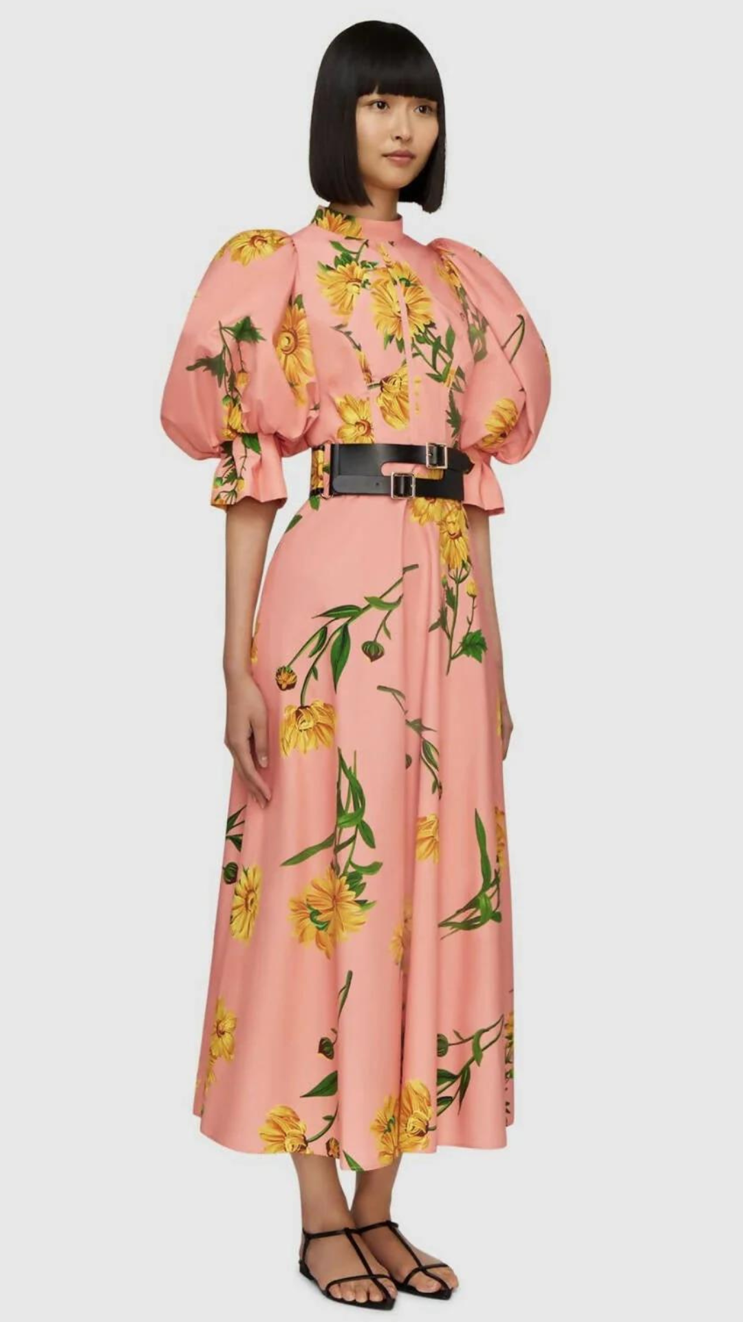 Leo Lin - Marguerite Rose Cotton Midi Dress