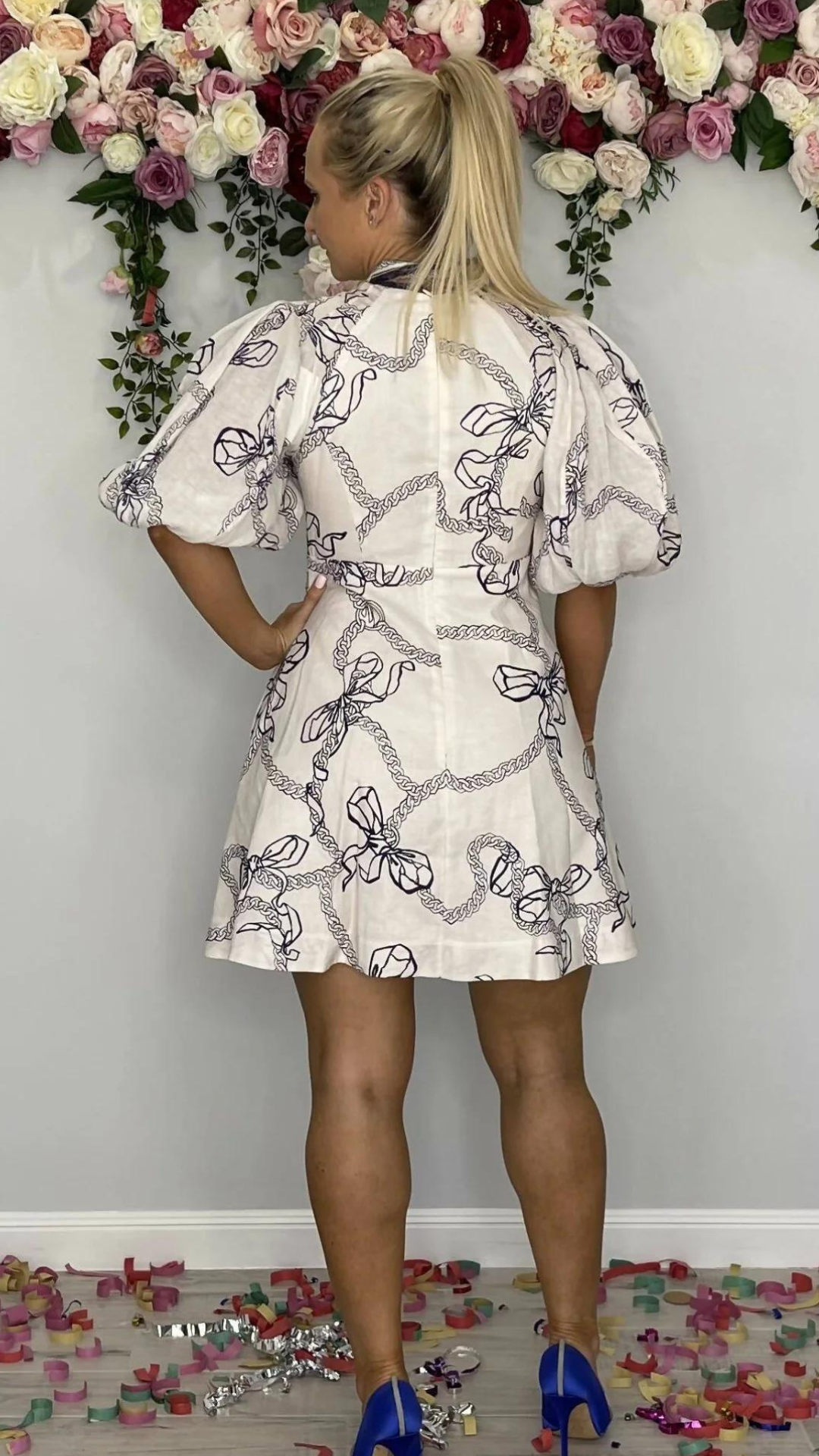 Zimmermann - Day Mini Dress - Navy Bows