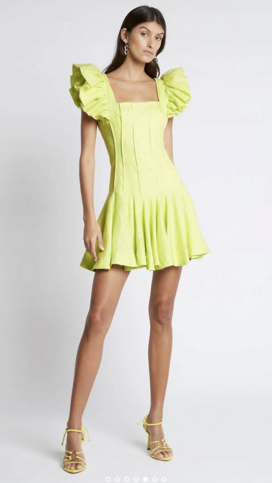 Aje - Breathless Frill Sleeve Mini Dress