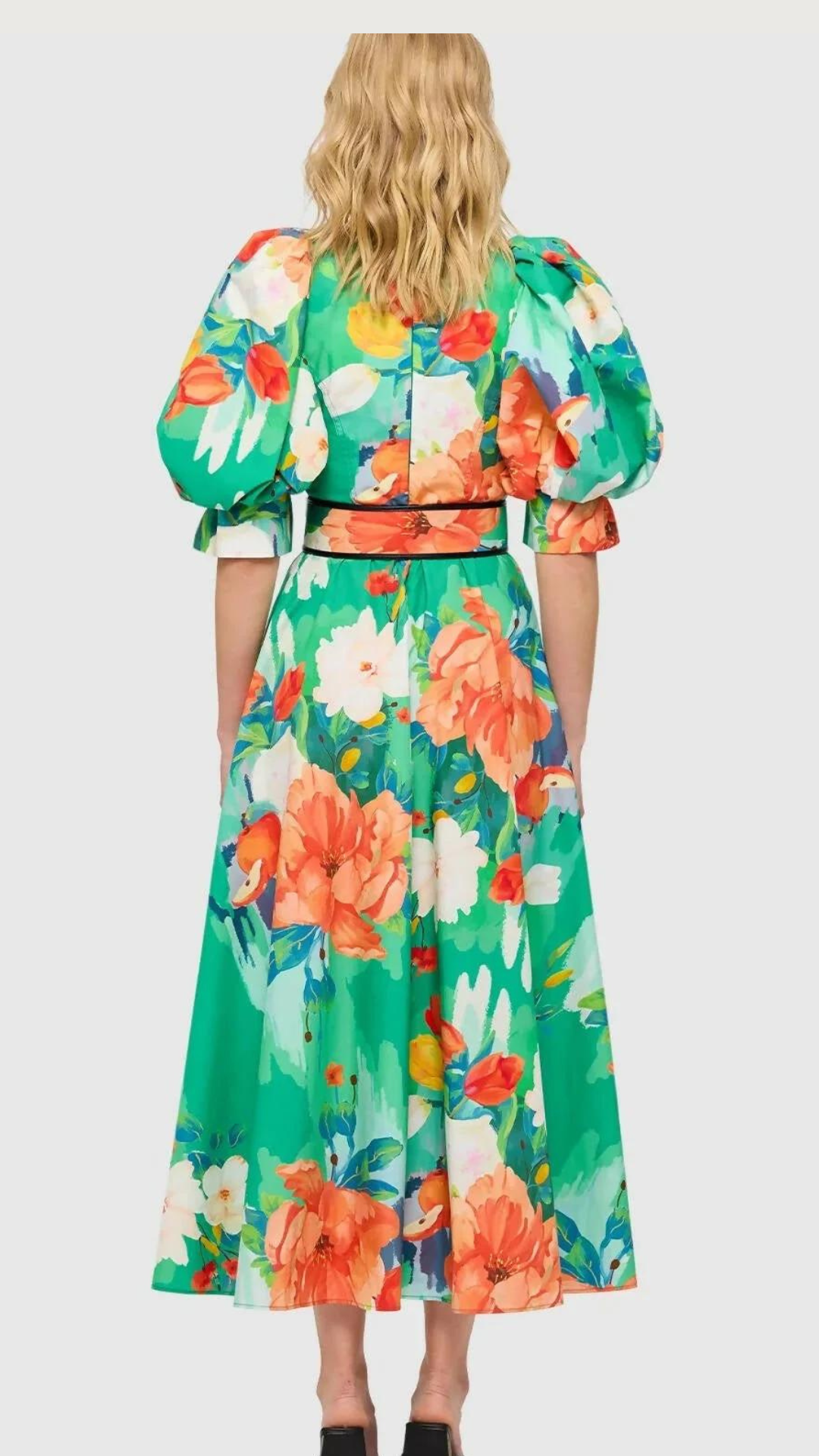 Leo Lin - Florescence Cotton Midi Dress
