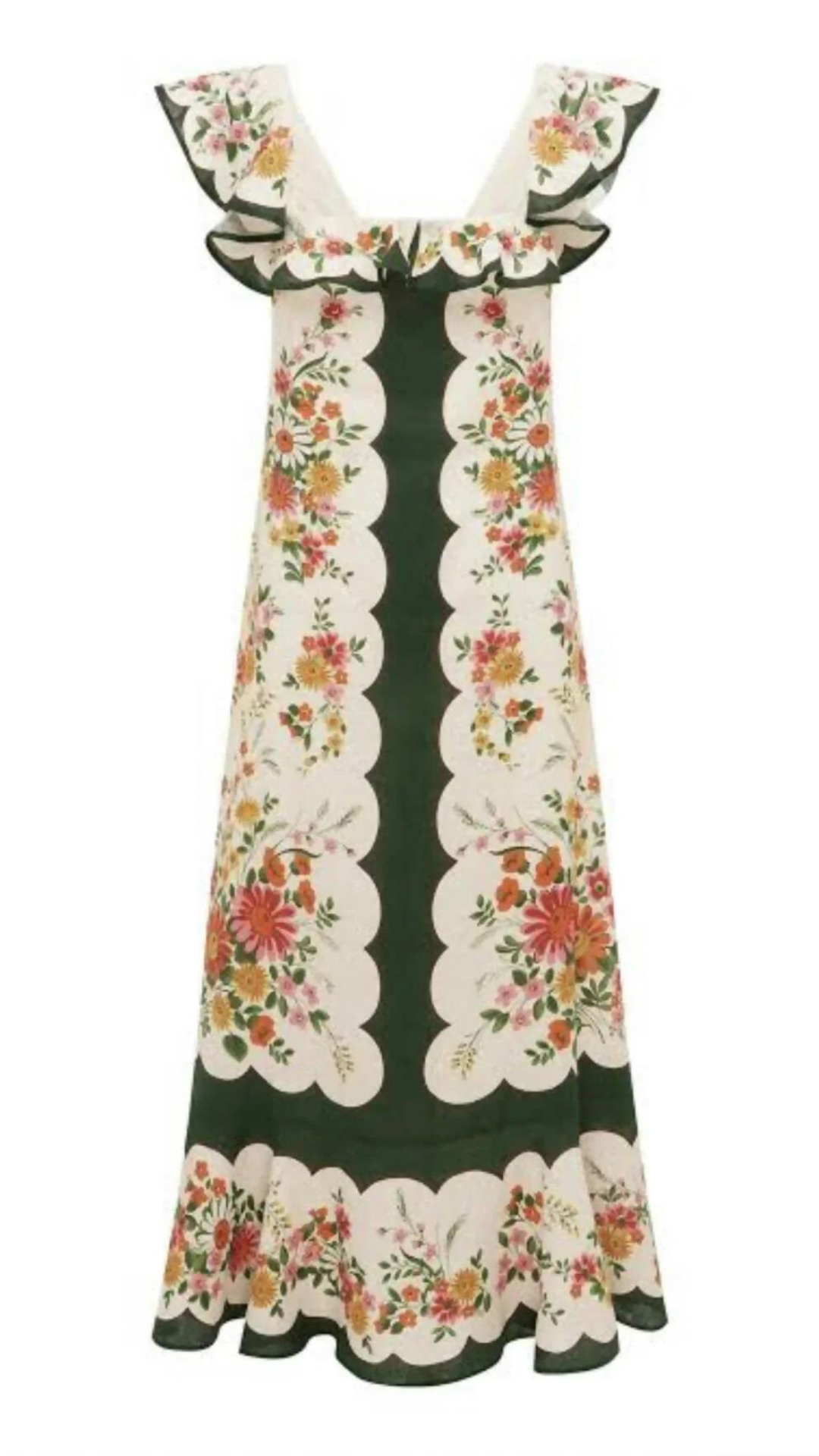Alemais - Elisabetta Ruffle Midi Dress
