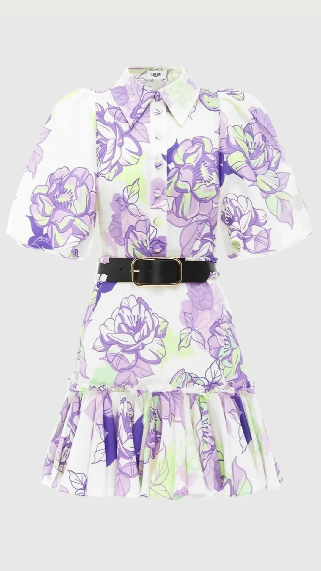 Leo Lin - Sophie Bishop Sleeve Mini Dress