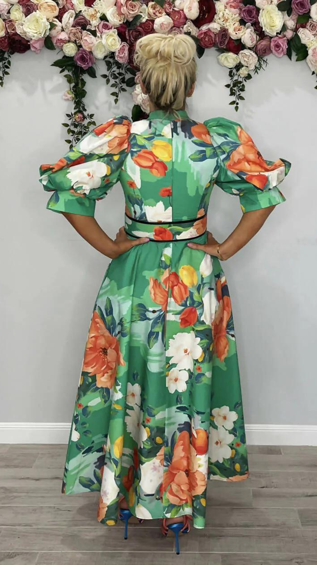 Leo Lin - Florescence Cotton Midi Dress