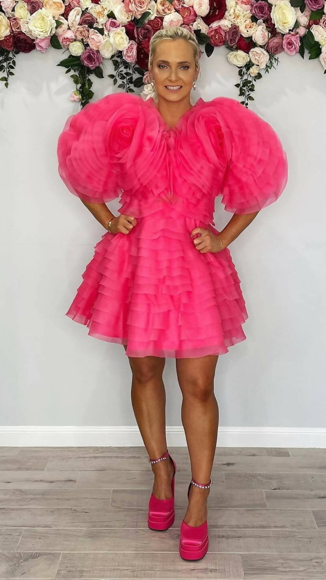 Aje - Amour Ruffle Mini Dress