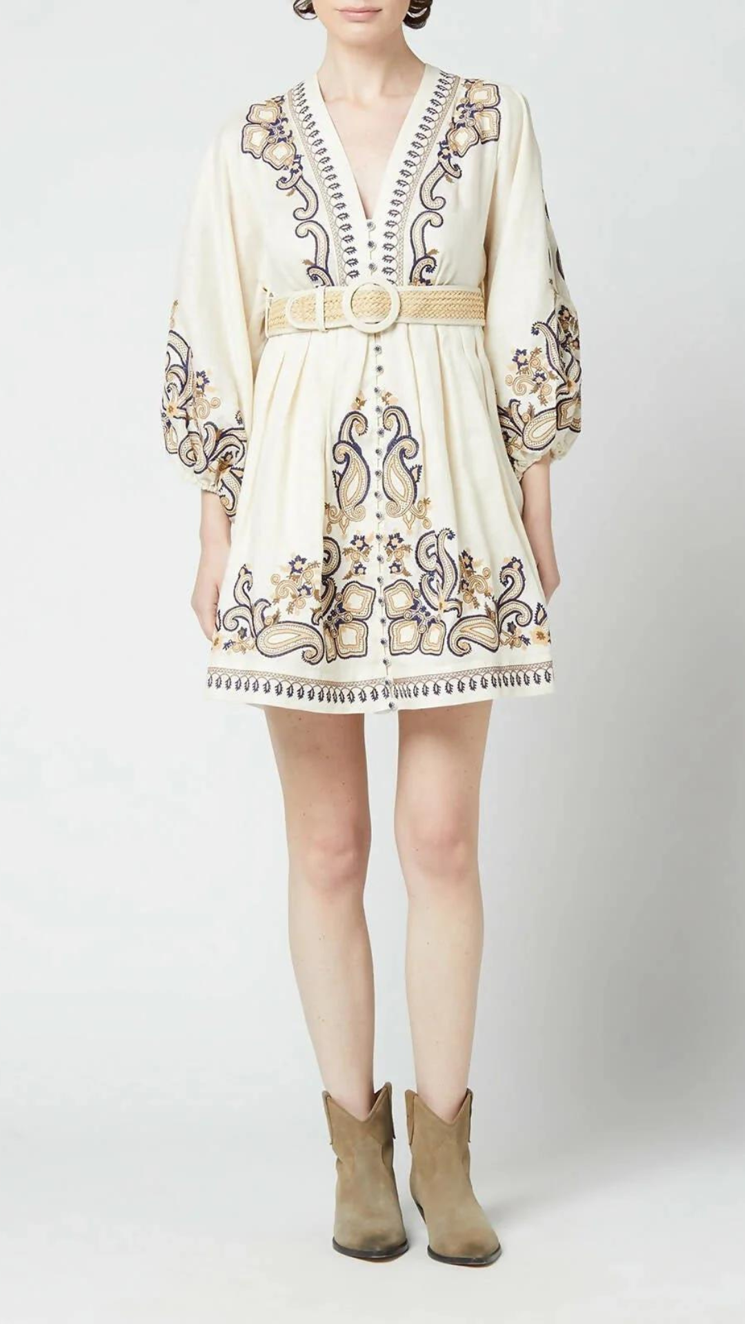 Zimmermann - Aliane Paisley Short Dress