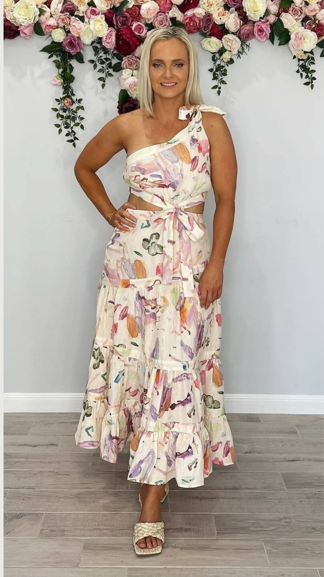 Alemais - Annie One Shoulder Midi Dress